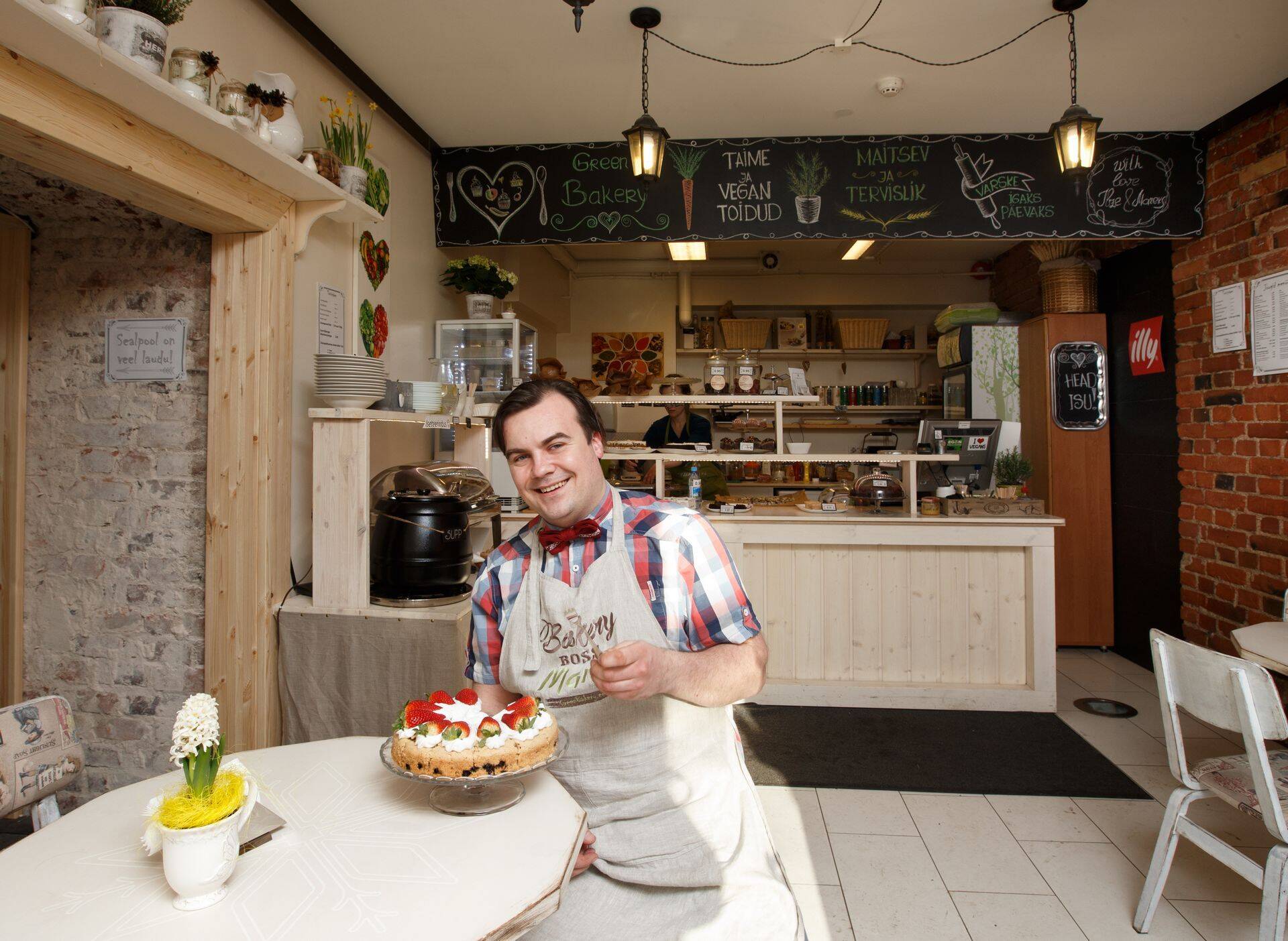 Vegankohvikus GreenBakery juhib vägesid Mareks Boicuks.