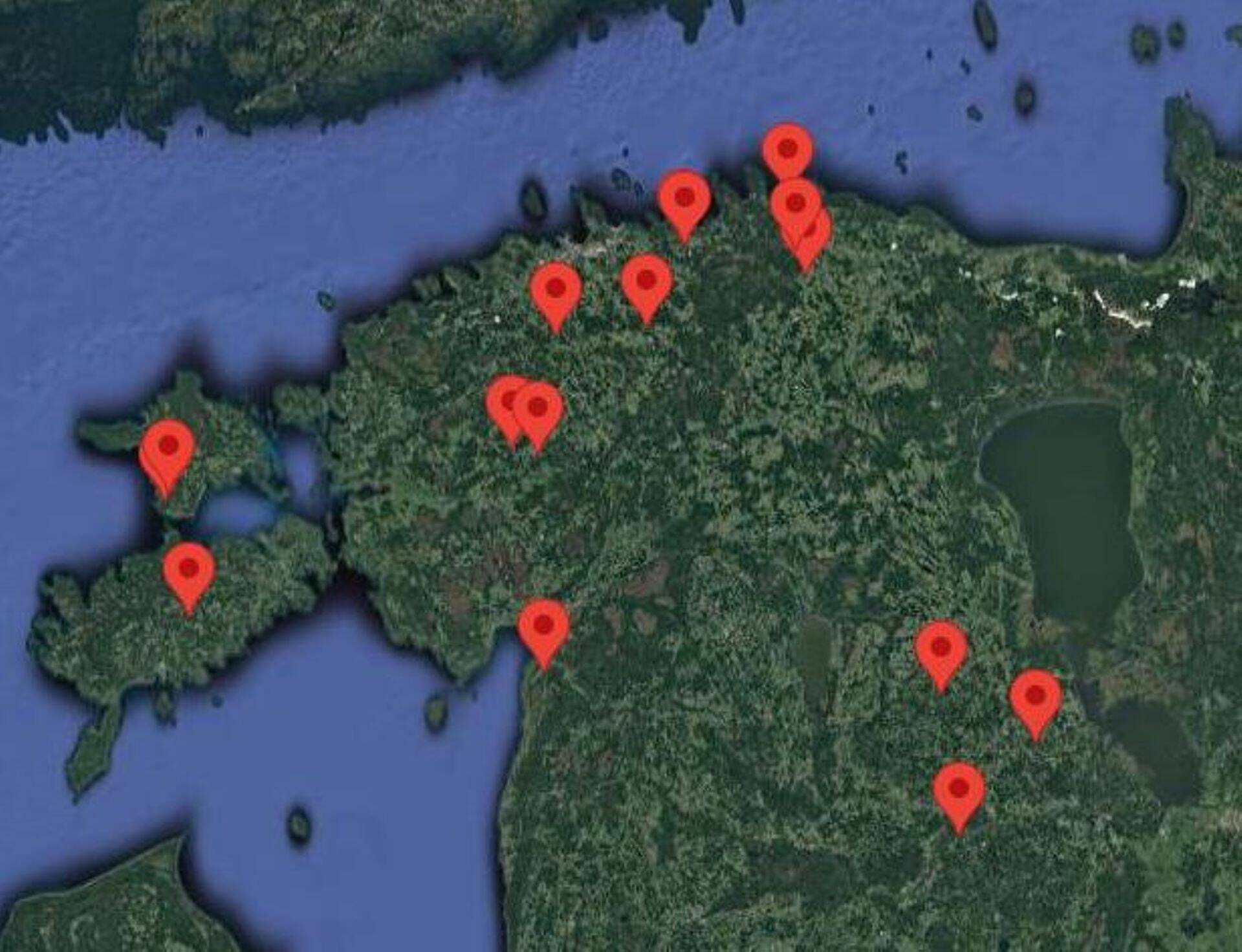 LandExi portfelli kuuluv põllumaa üle Eesti.