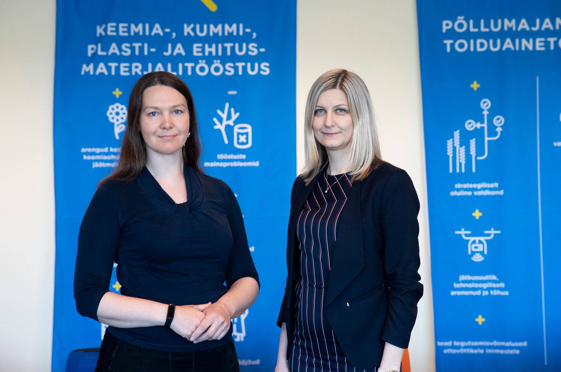 OSKA peaanalüütik Yngve Rosenblad ja uuringujuht Riina Tilk.