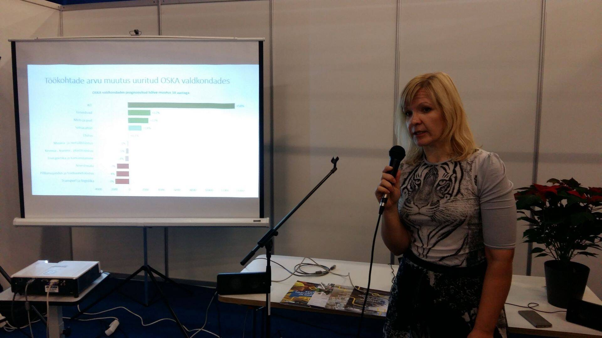 Kutsekoja kommunikatsioonijuht Marit Valge esinemas Instrutecil.