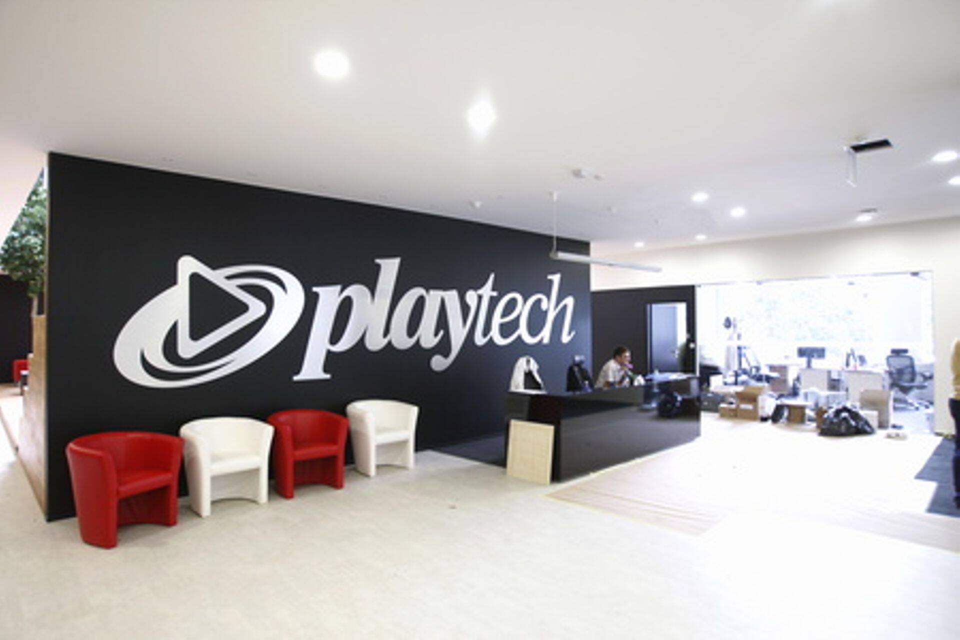 Playtech Tartu kontori fuajee.