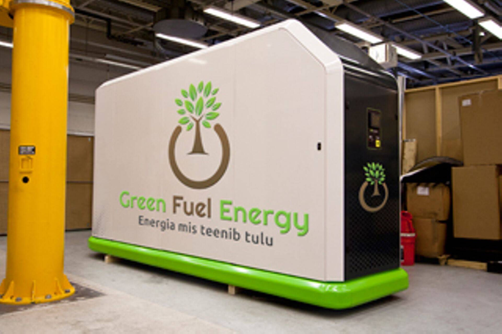 Hakkepuidul töötav Green Fuel Energy koostootmisjaam