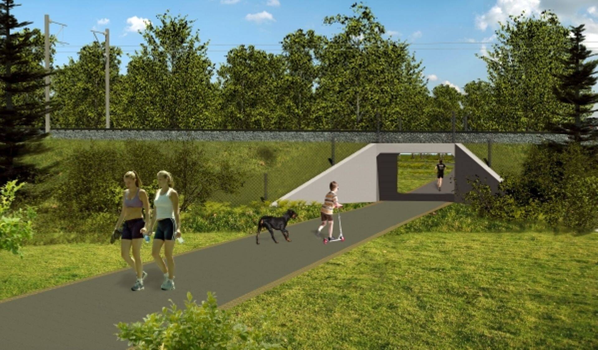 Jalakäijate tunnel Rail Balticu trassil