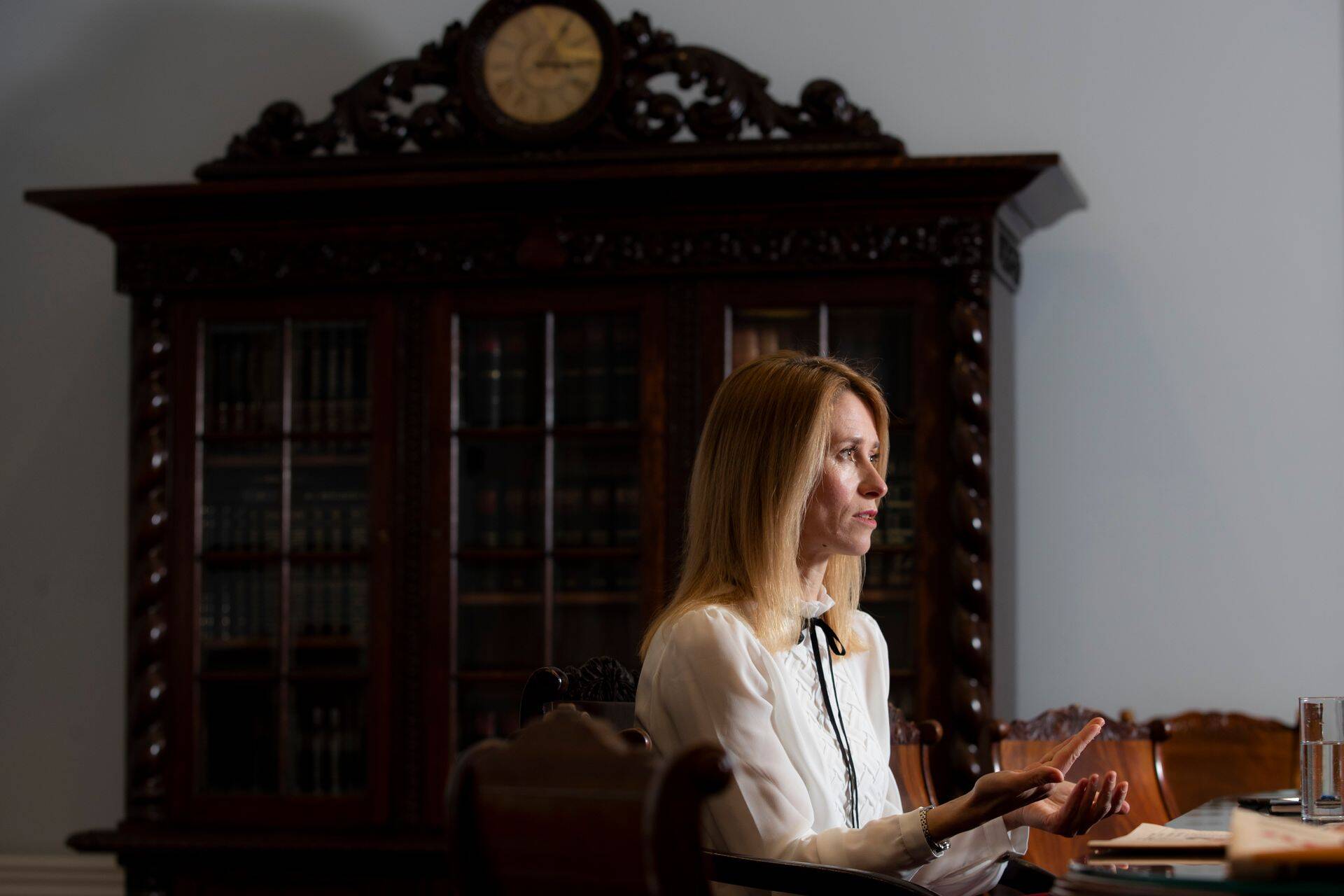 Peaminister Kaja Kallas Stenbocki majas.