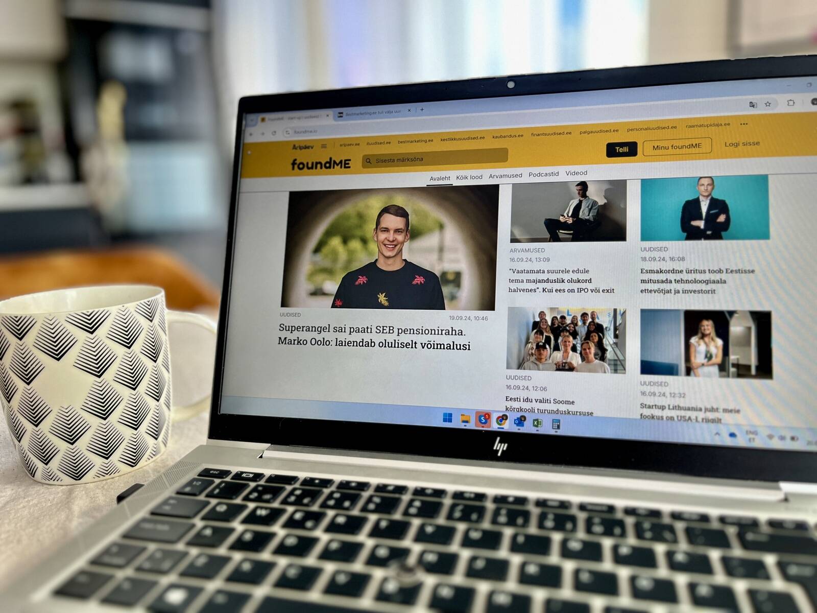 foundME.io esileht pakub korraga rohkem sisu.