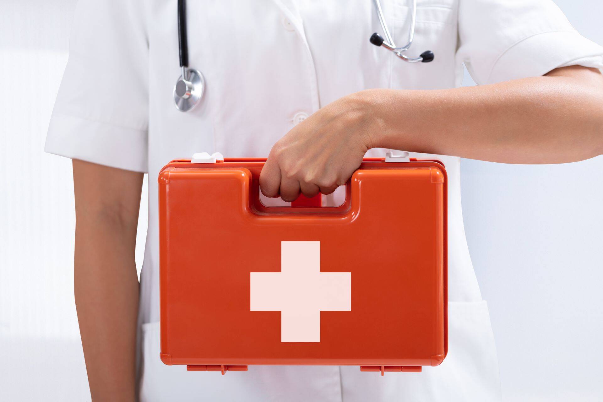 Doctor Holding First Aid Bag