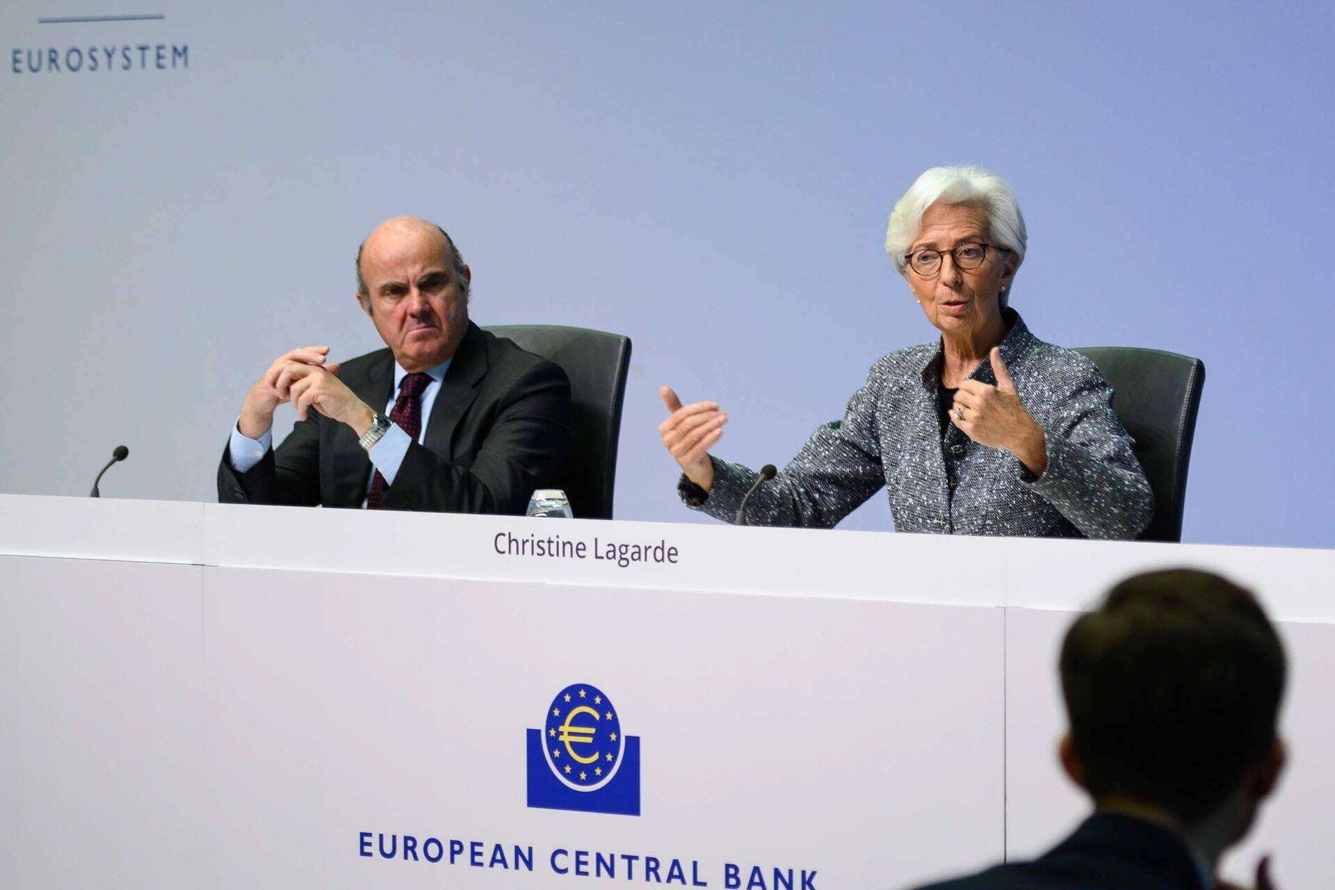 Euroopa Keskpanga juht Christine Lagarde. Reedel teatas keskpank ka uuest turgutusmeetmetest, kuid intressimäärad jäid muutmata.