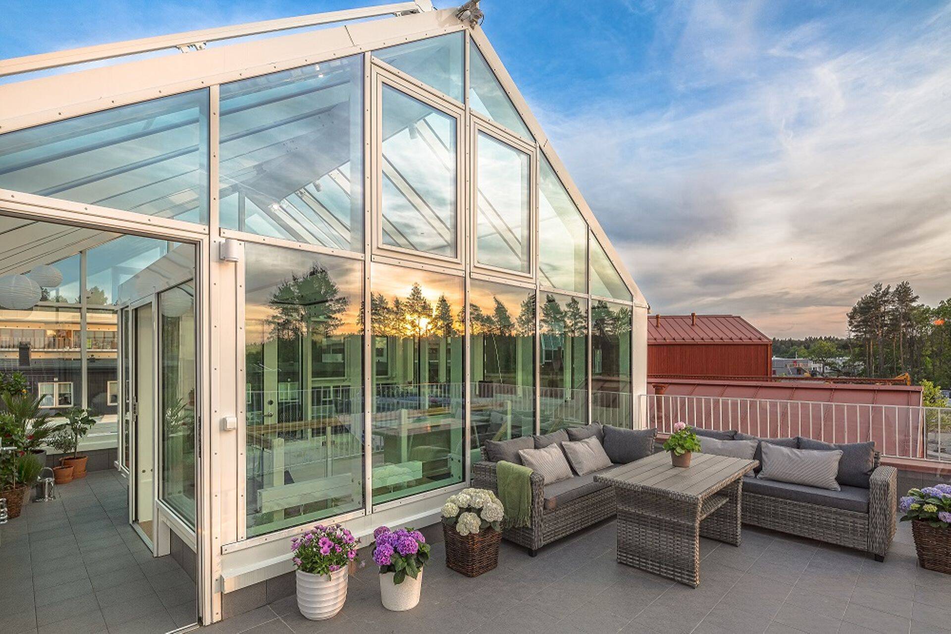 Aasta Tehasemaja 2017 konkursi võidutöö: talveaed katusel.