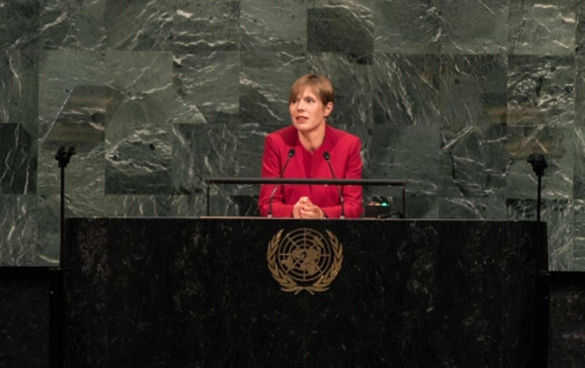 На Генассамблее ООН президент Эстонии Керсти Кальюлай