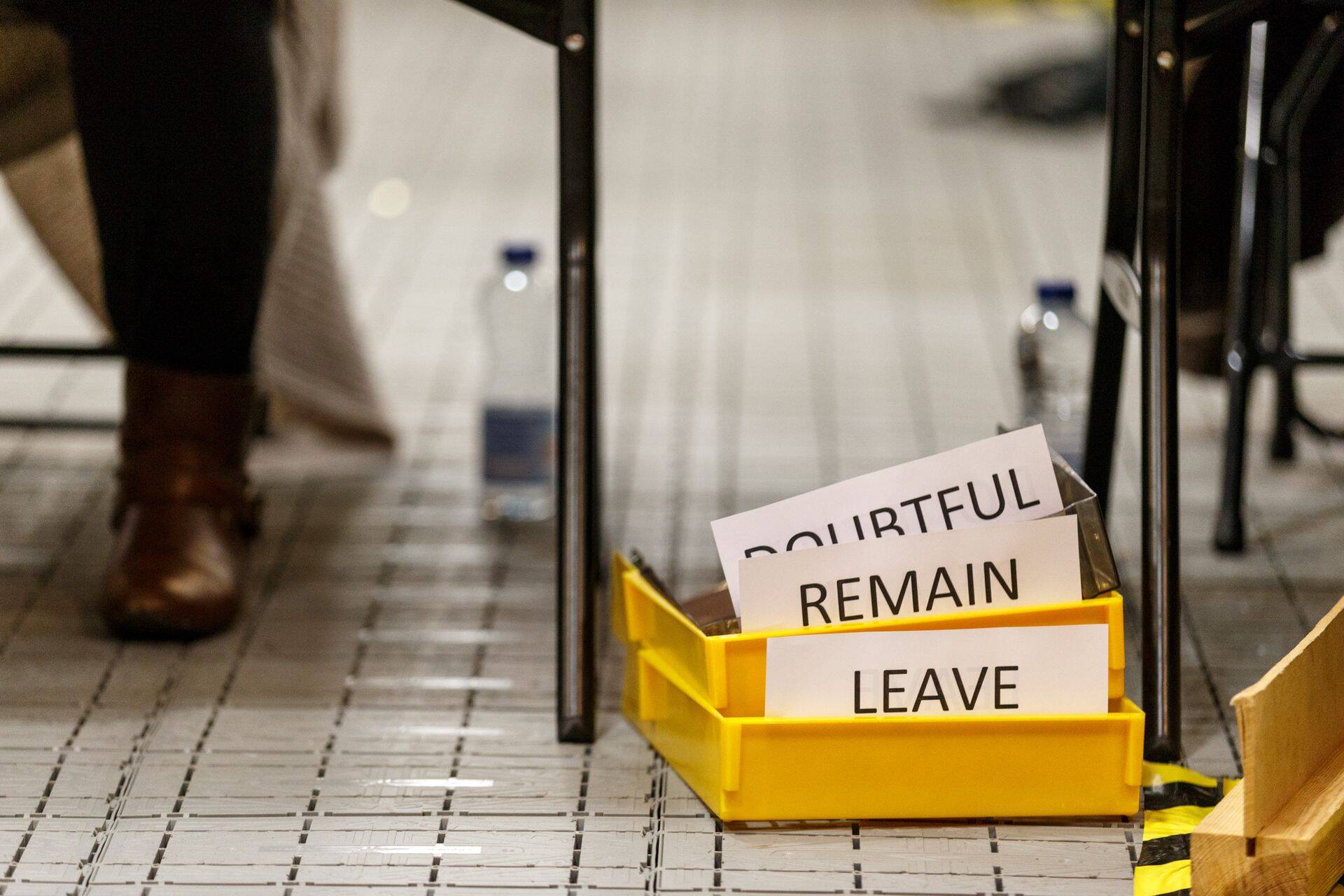 Brexiti hääletus Inglismaal. Häältelugemine Londonis.