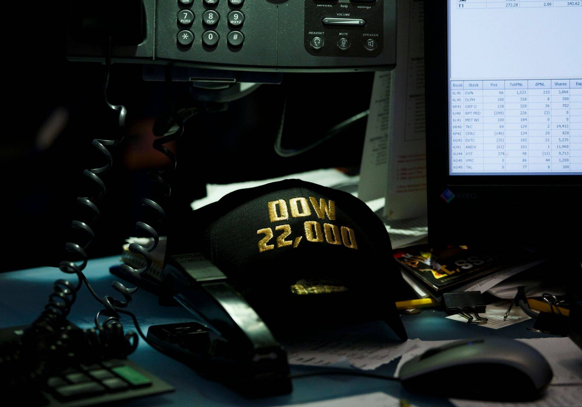 Dow Jones ületas 22 000 punkti taseme.