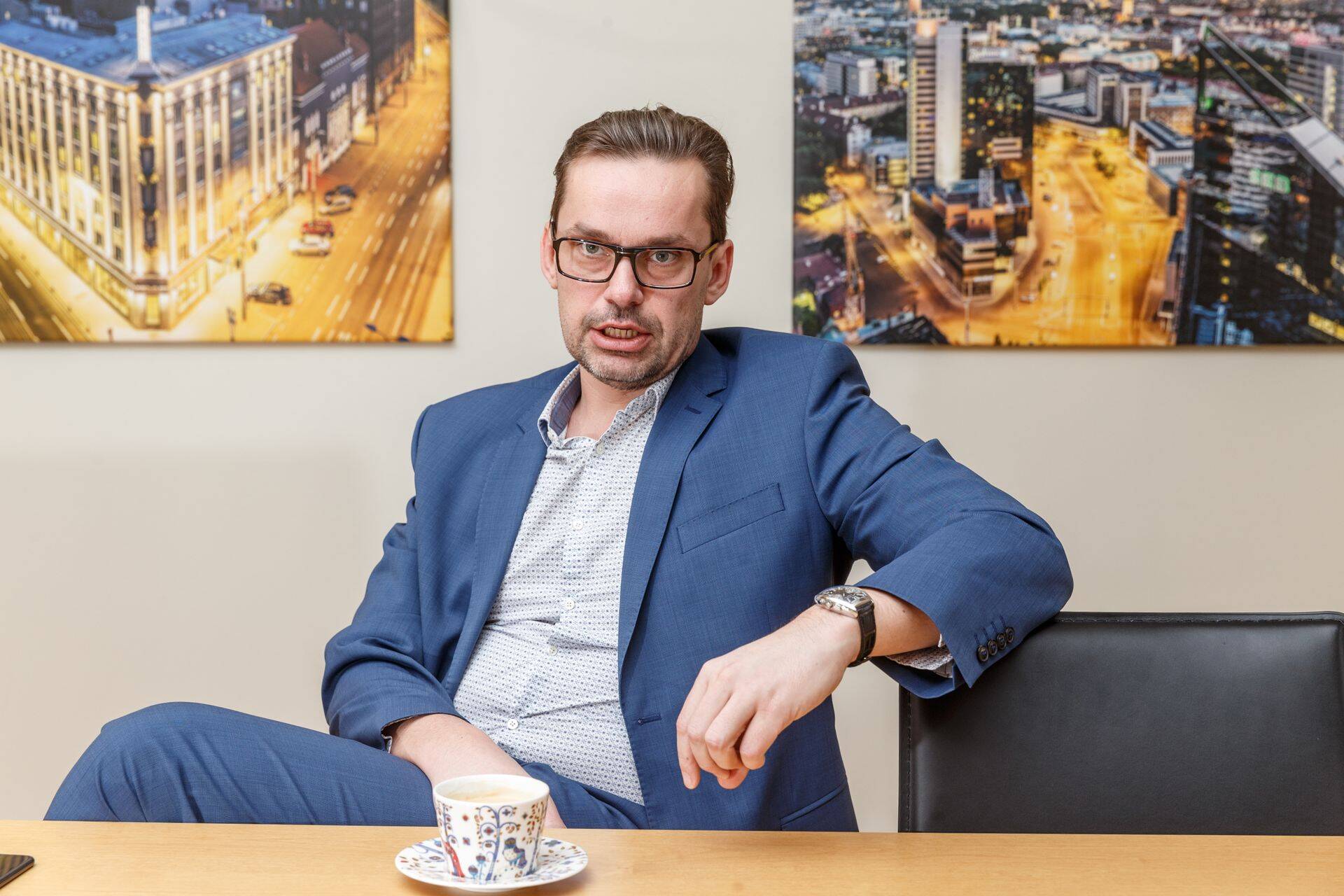 EfTEN Capitali tegevjuht Viljar Arakas oma kontoris