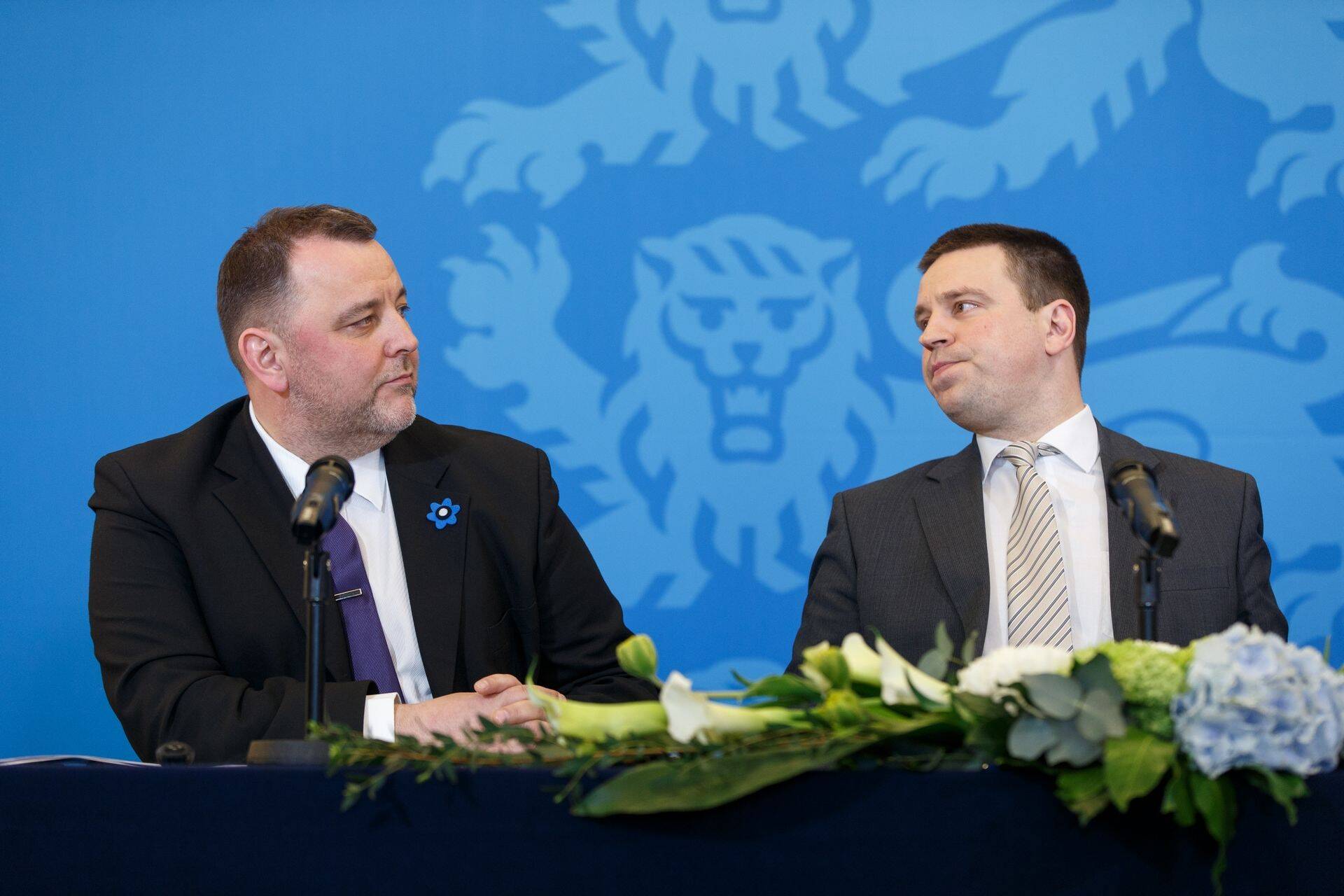 Rahandusminister Sven Sester ja peaminister Jüri Ratas