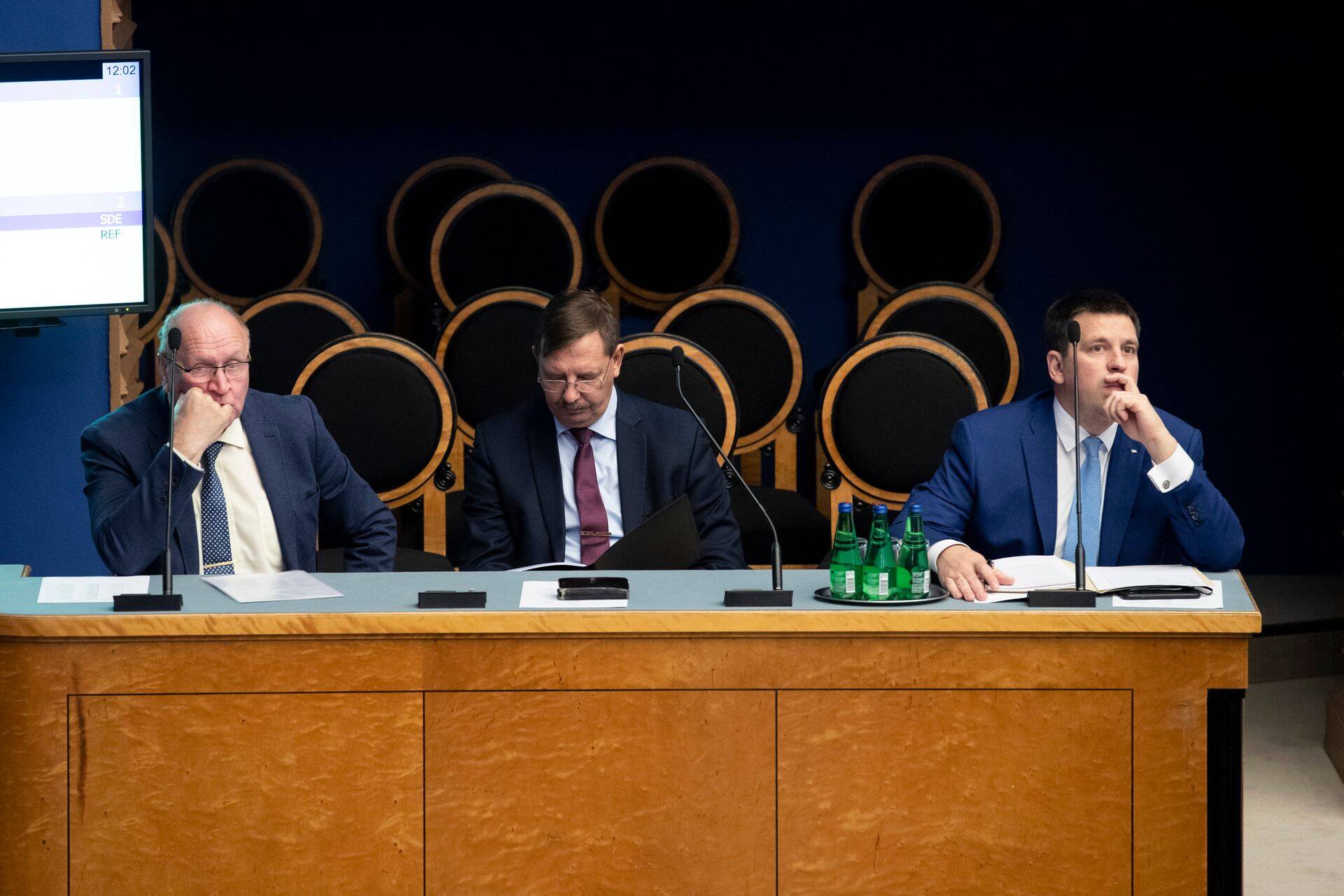 Mart Helme, Taavi Aas, Jüri Ratas.