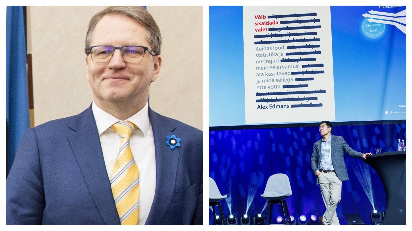 Arst ja riigikogu liige Eero Merilind (vasakul) ja rahandusprofessor Alex Edmans