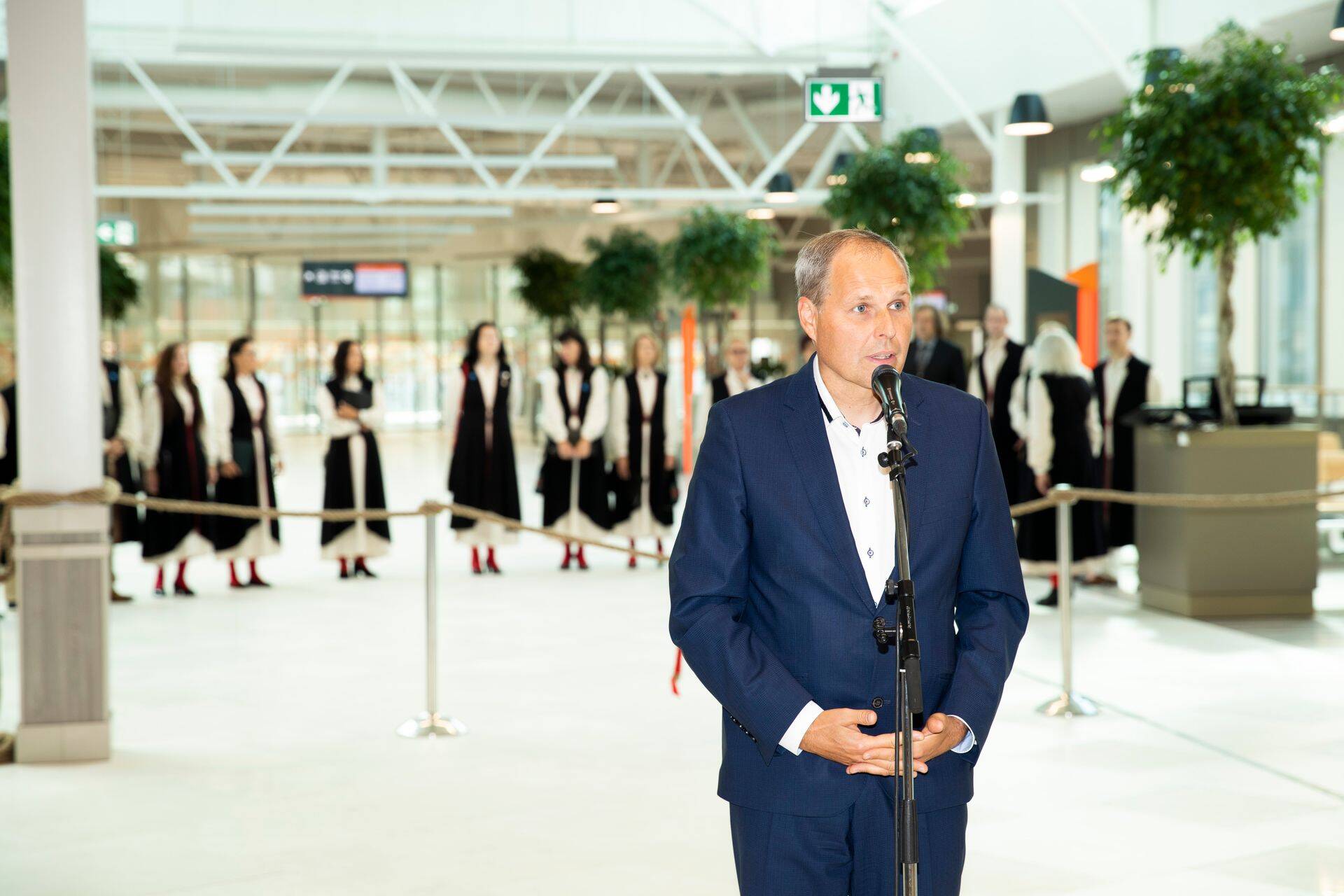 Tallinna Sadama juhatuse esimees Valdo Kalm, D-terminali avamisel.