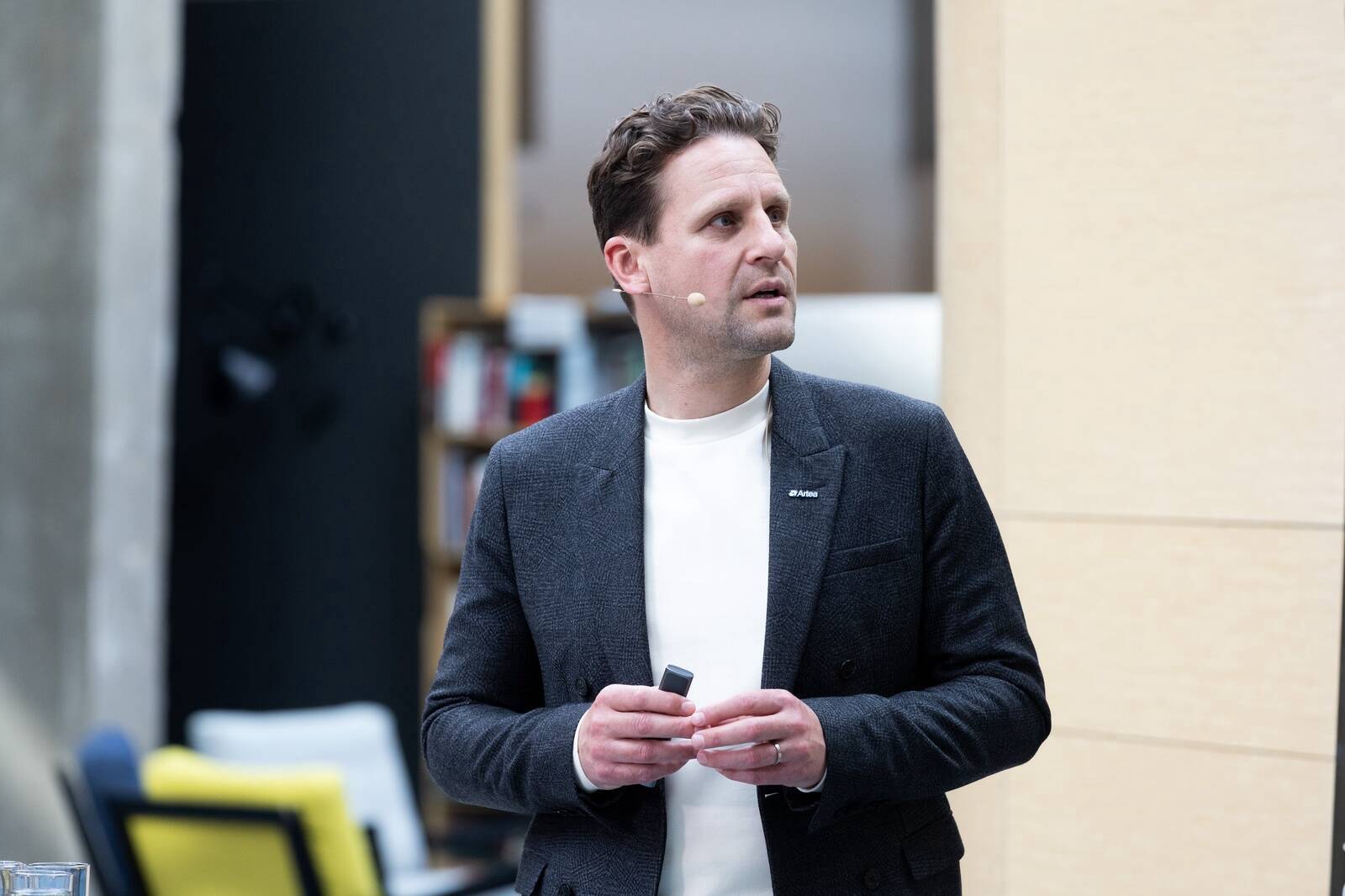 Artea bankas valdes priekšsēdētājs Vitautas Sinius.