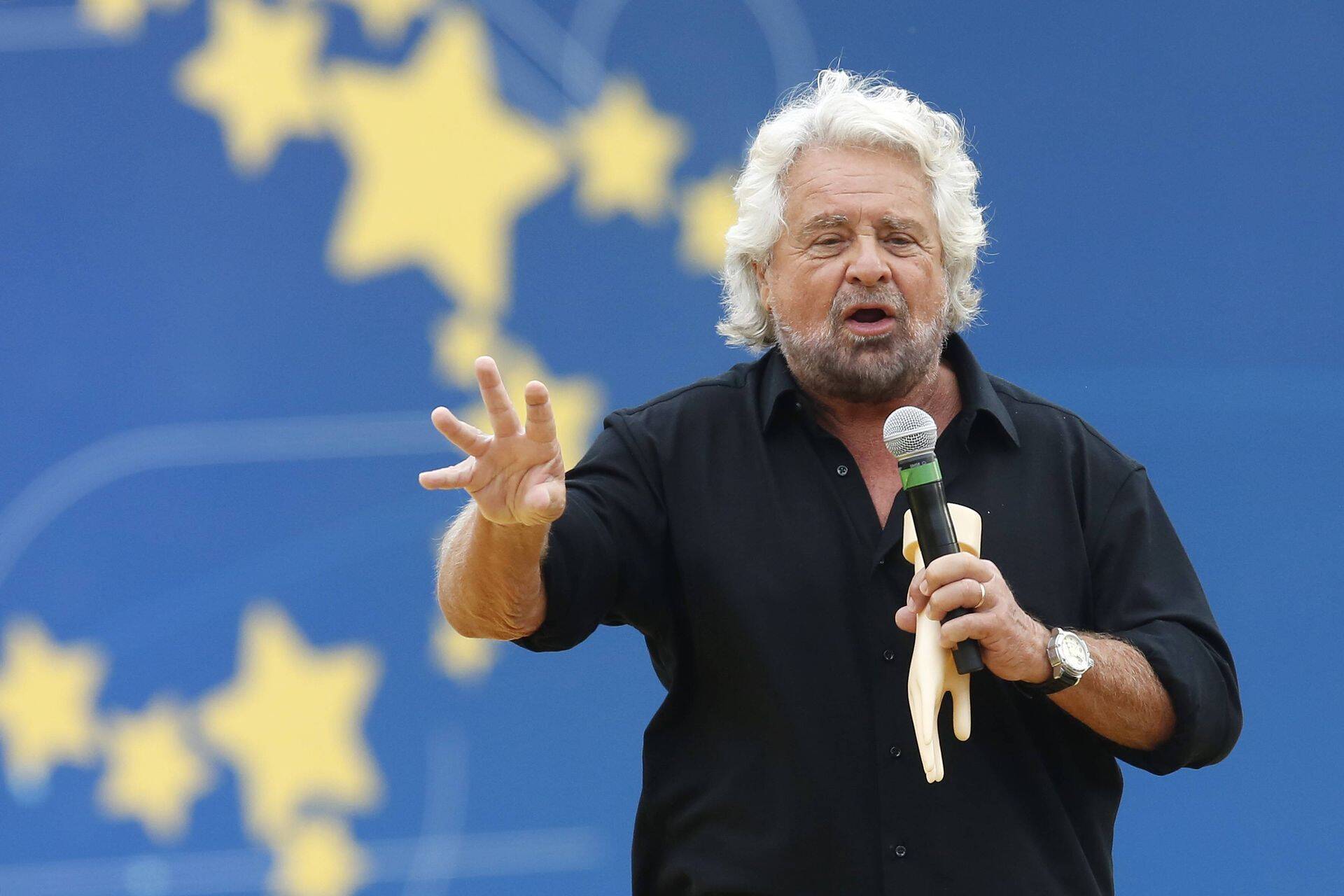 Viie Tähe Liikumise president Beppe Grillo.