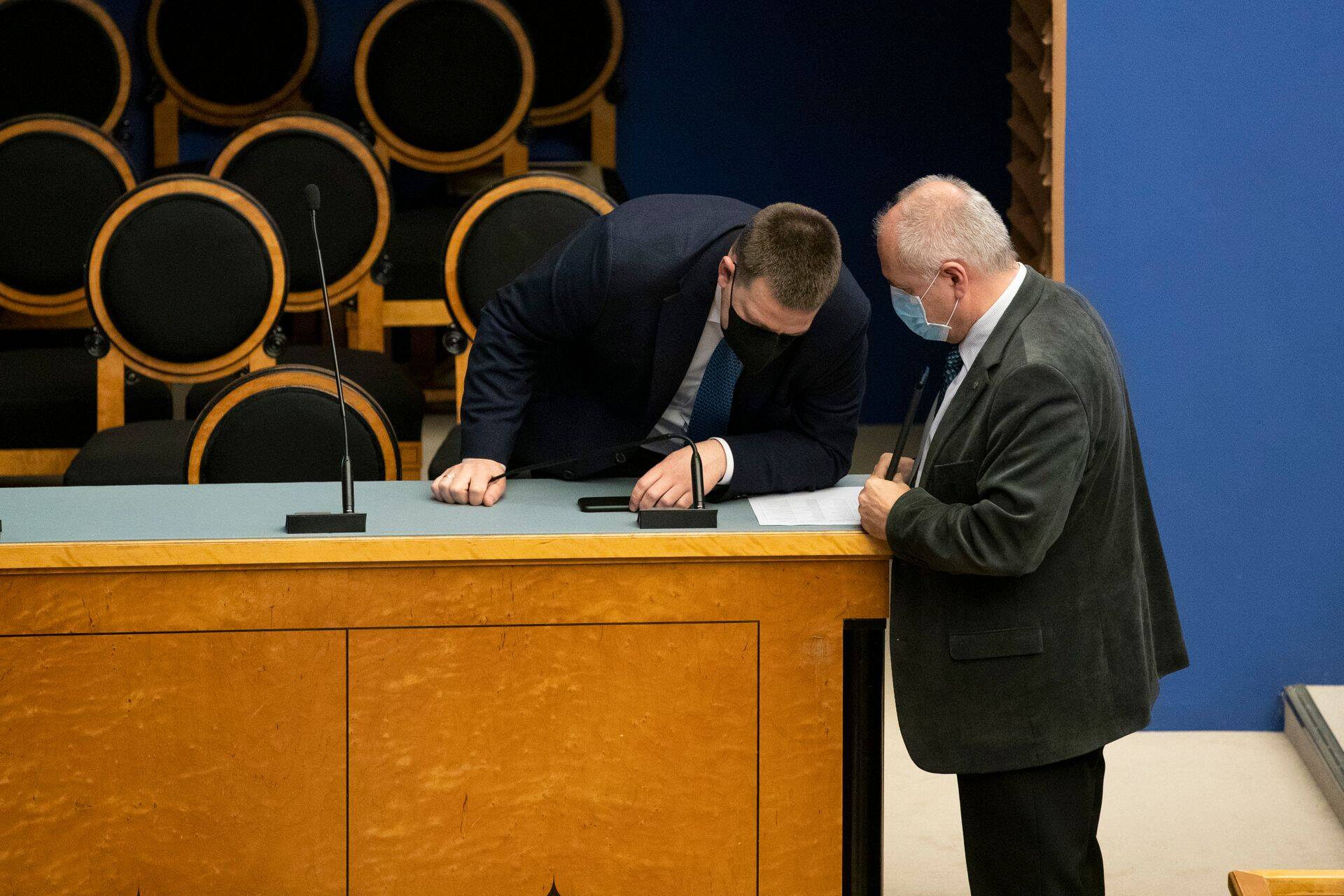 Peaminister Jüri Ratas ja riigikogu spiiker Henn Põlluaas