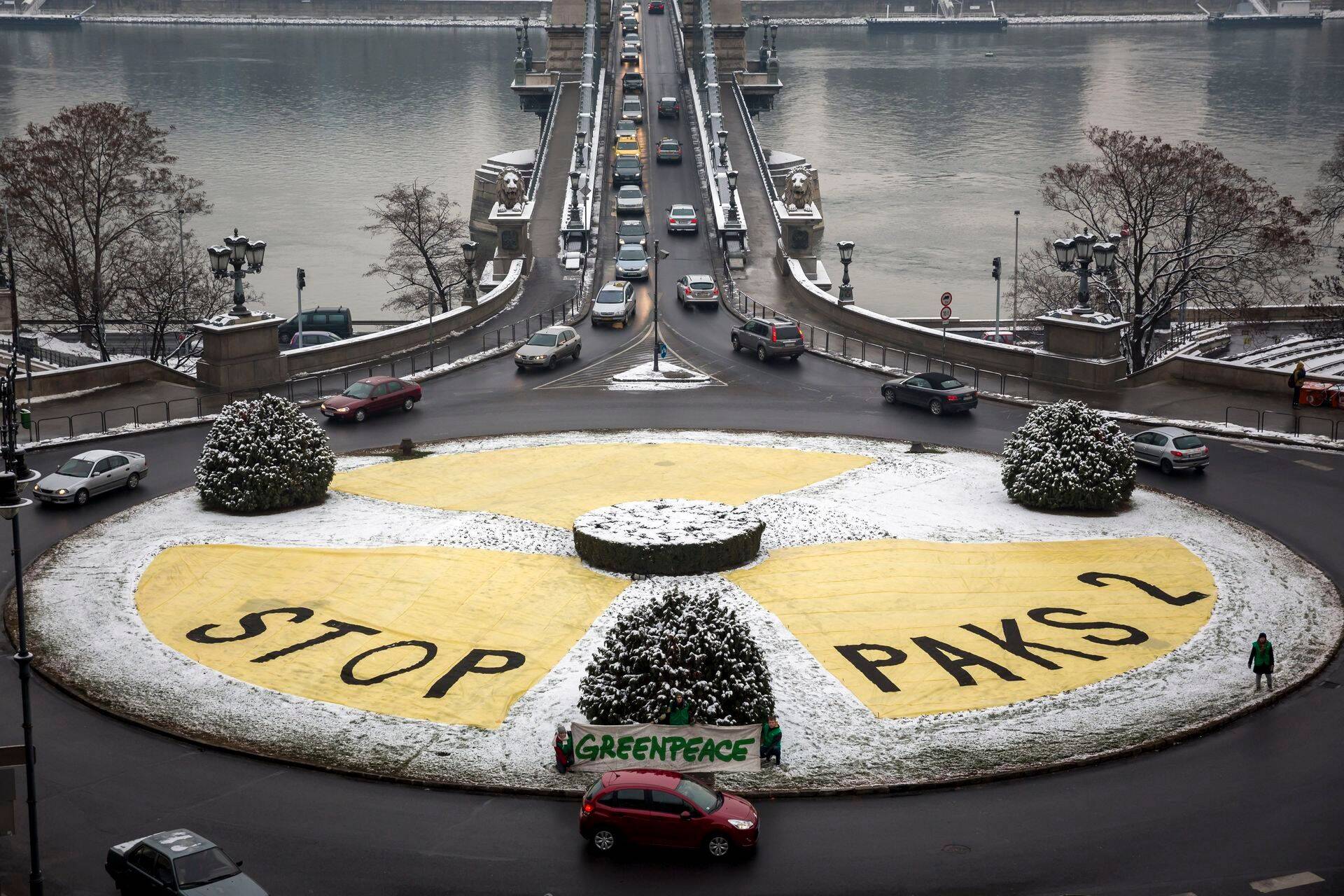 Greenpeace'i möödunud aastal toimunud aktsioon Paks II tuumajaama ehitamisele