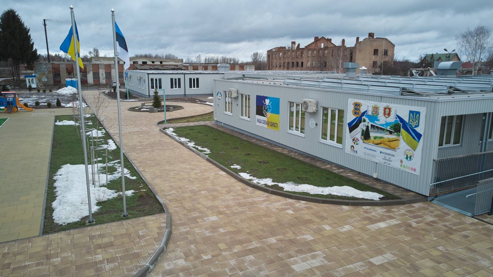 Eestlaste rajatud lasteaed Ukrainas.