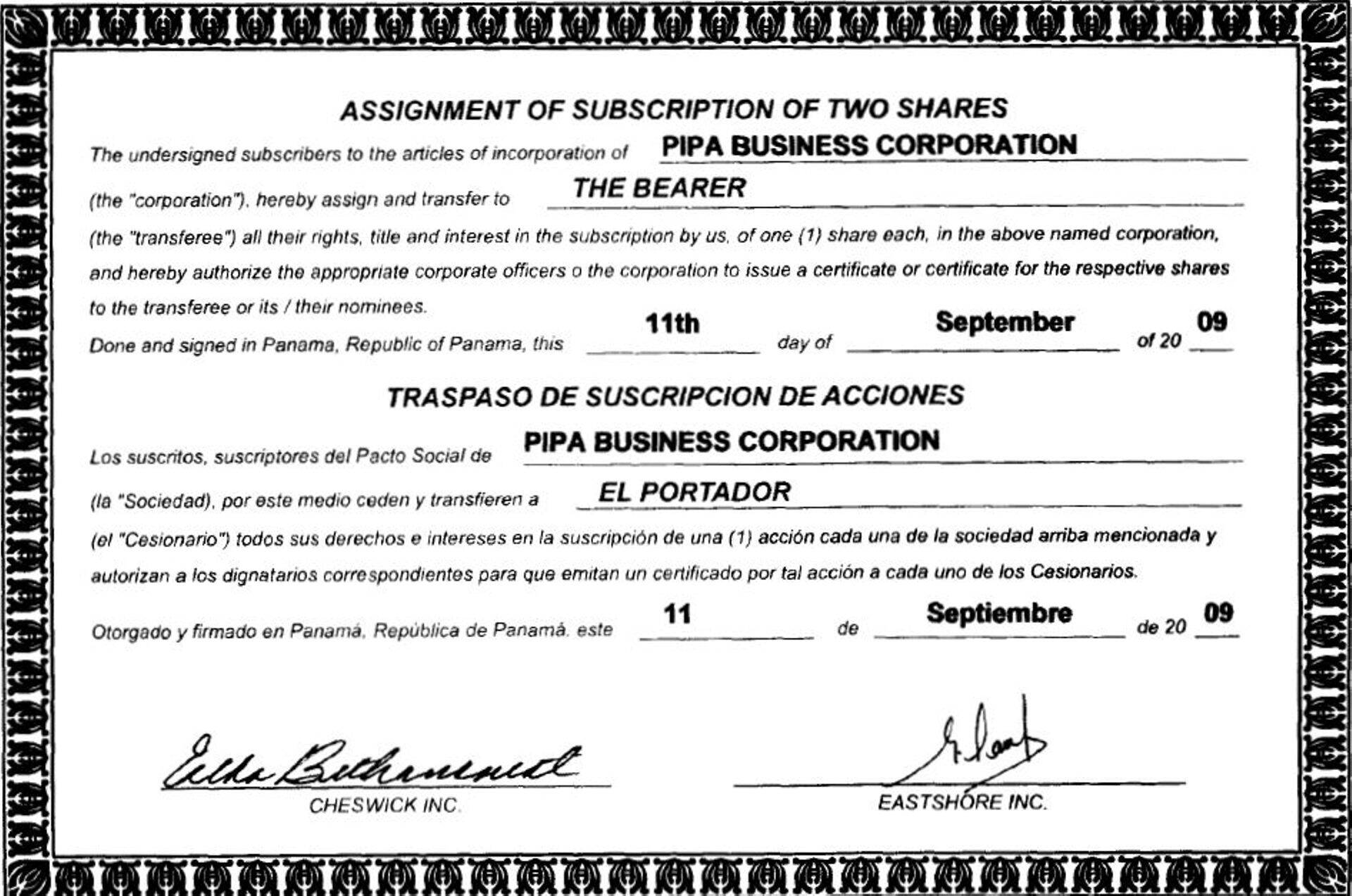 Notaris esindasid ettevõtet dokumentide hoidjad, tegelik(ud) omanik(ud) jäi saladuseks.