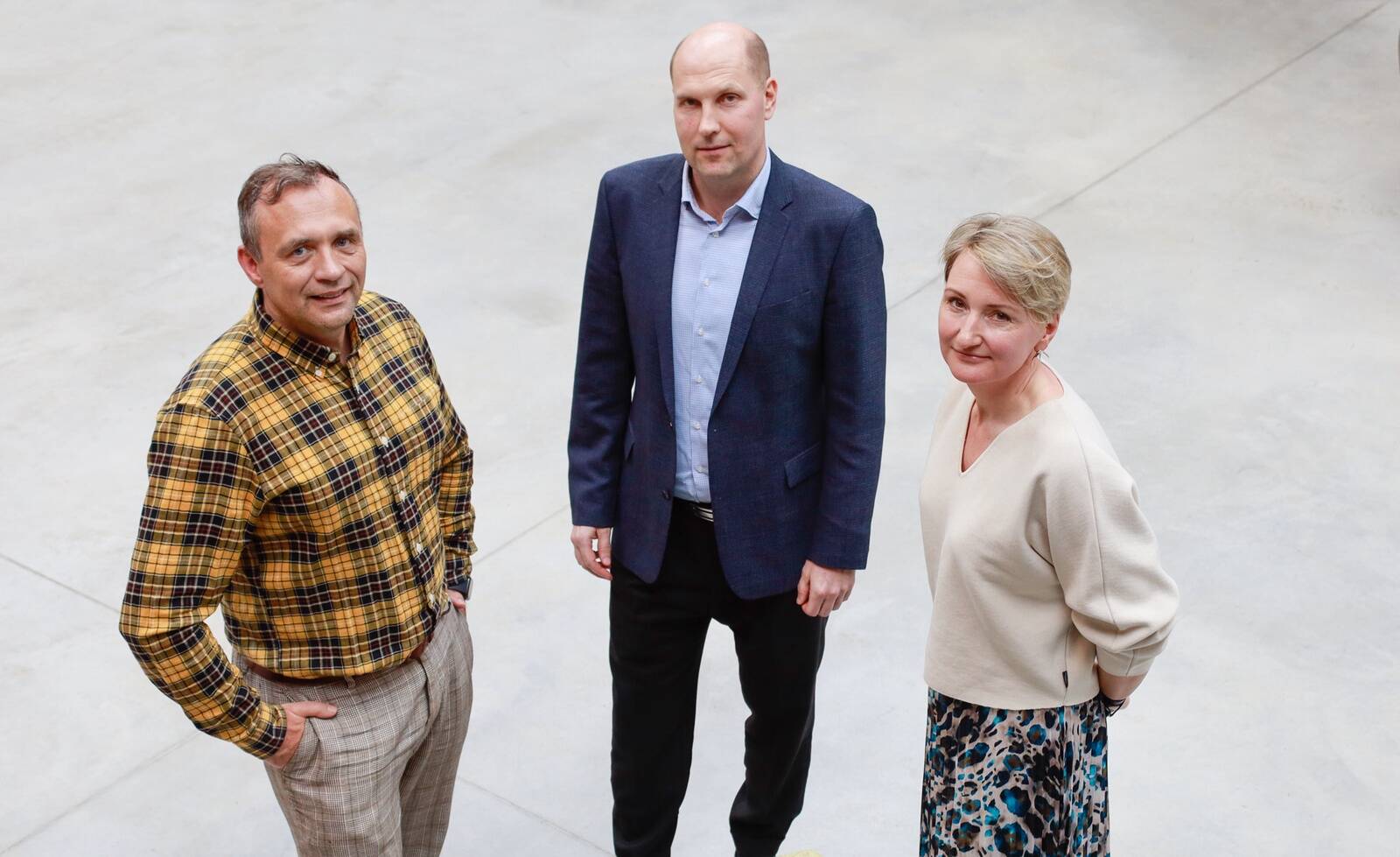 Paavo Siimann, Vaiko Tammeväli ja Terje Saarepuu.