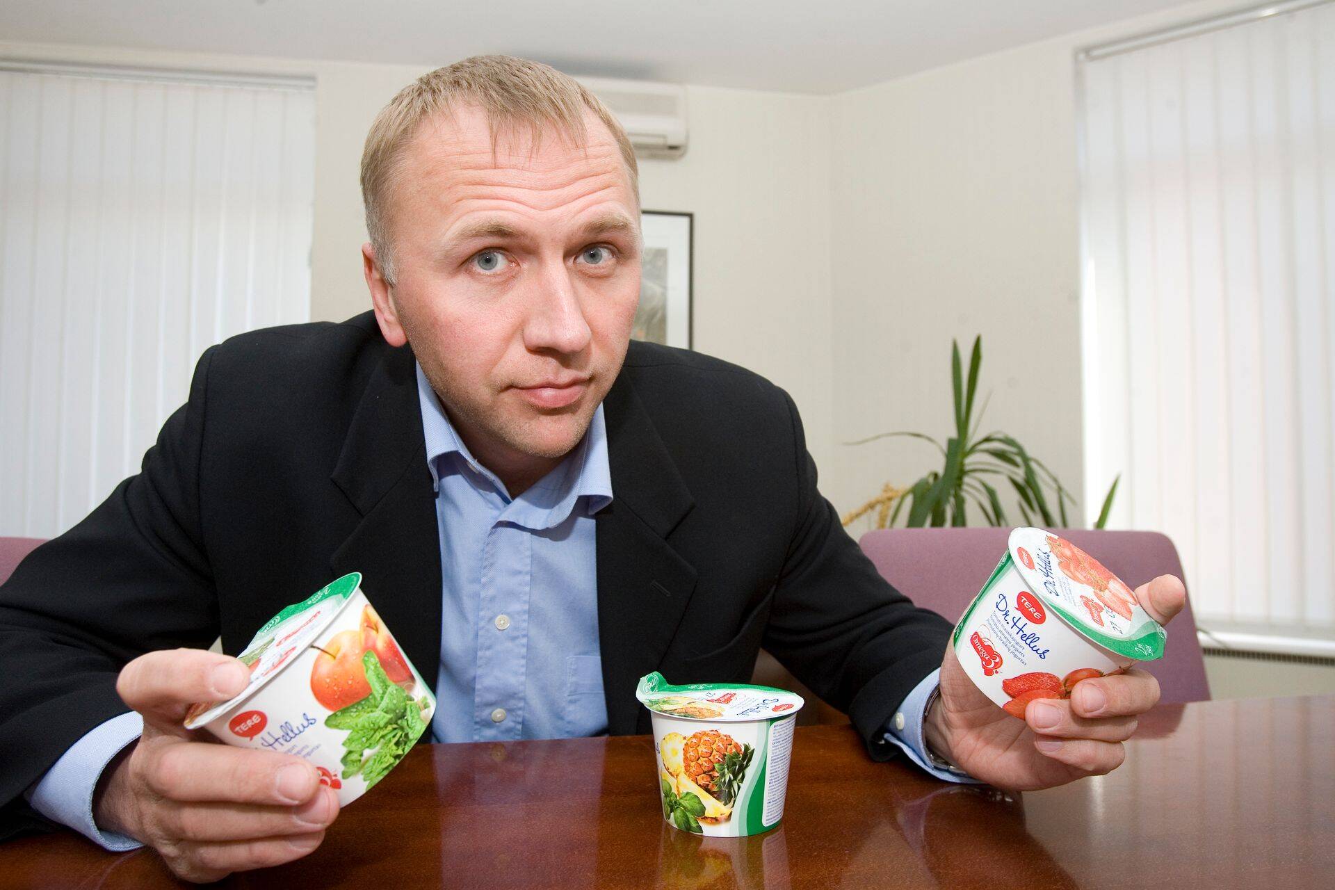 Ülo Kivine 2008. aastal Helluse jogurtitega.