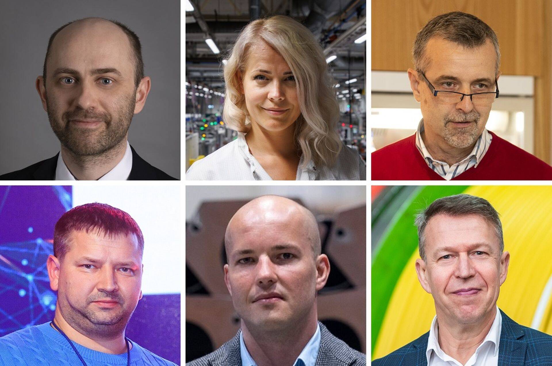 Ülevalt vasakult: Ivari Põld, Sirli Männiksaar, Aivo Varem. Alt vasakult: Meelis Jürgens, Taavi Vesiaid, Tarvo Leppik.