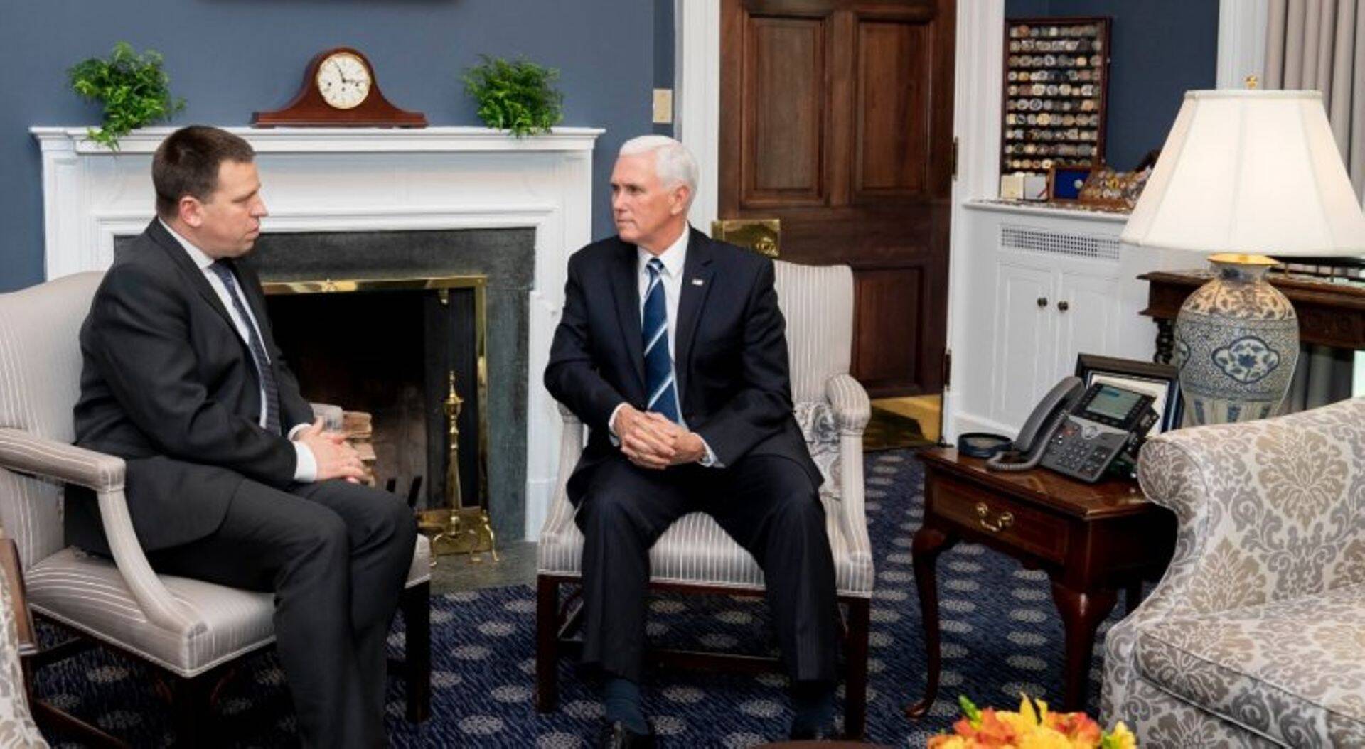 Jüri Ratas ja Mike Pence eile Valges Majas.