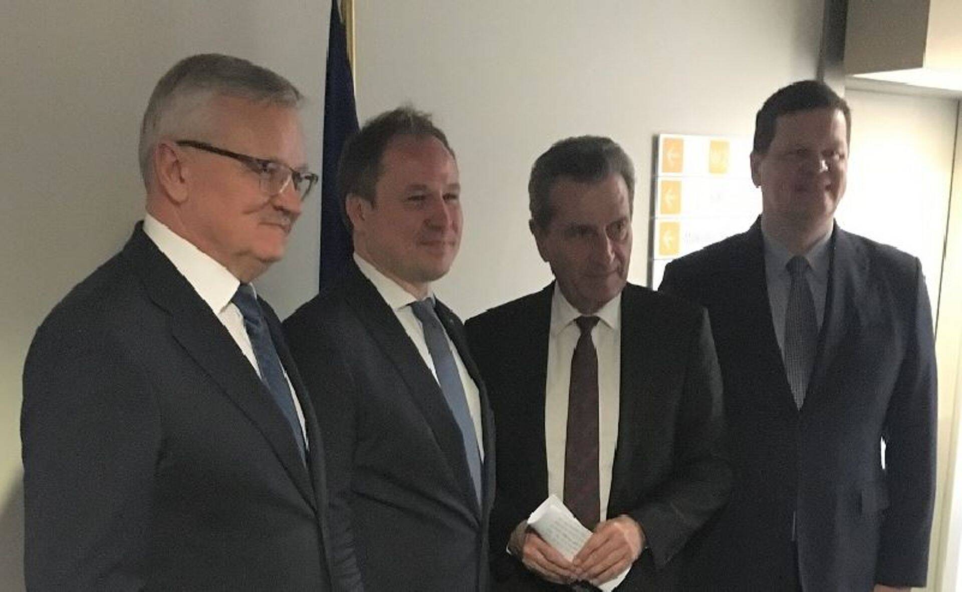 Balti riikide põllumajandusministrid ja Günther Oettinger.