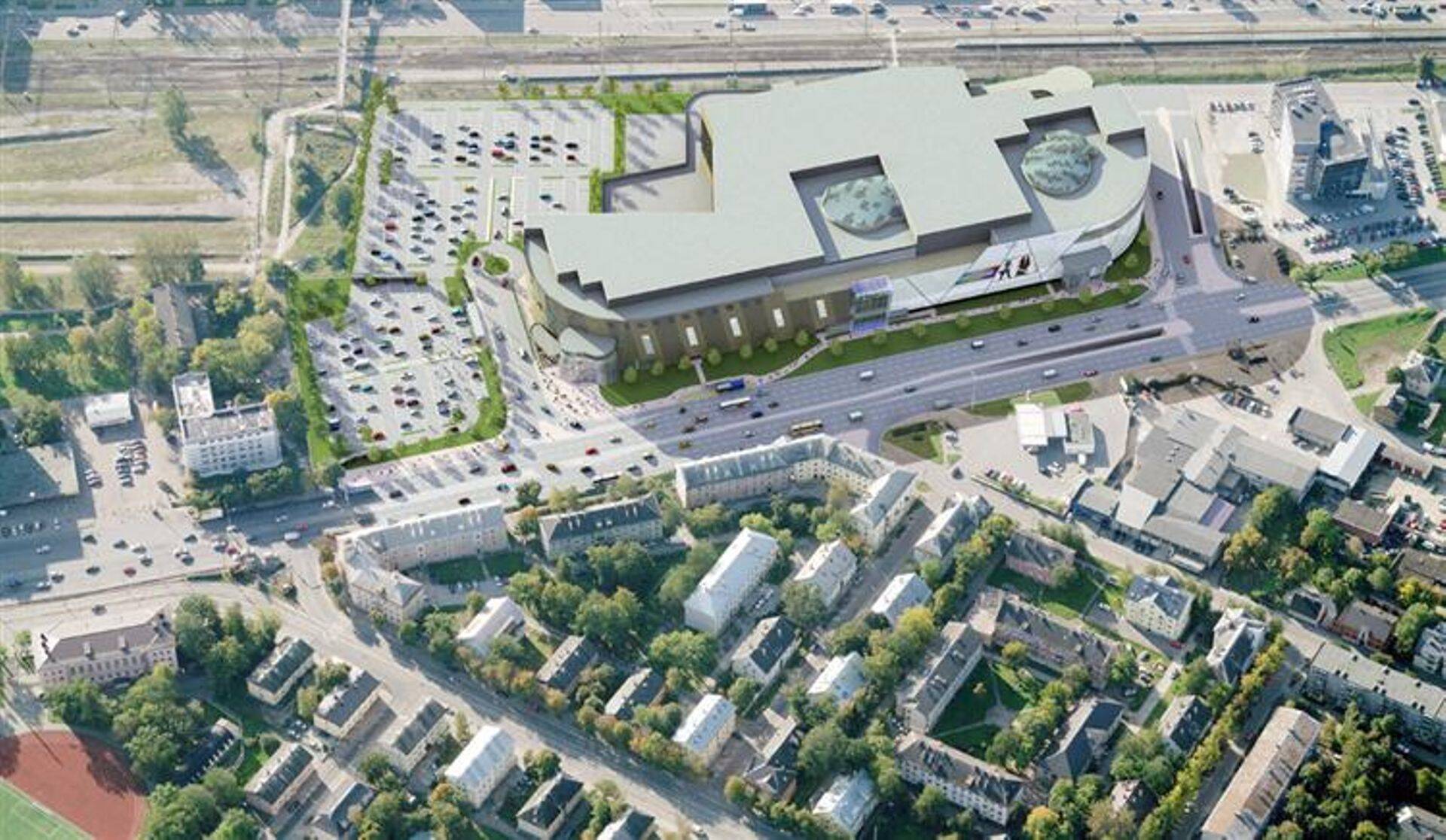 Eskiis uuest kaubanduskeskusest