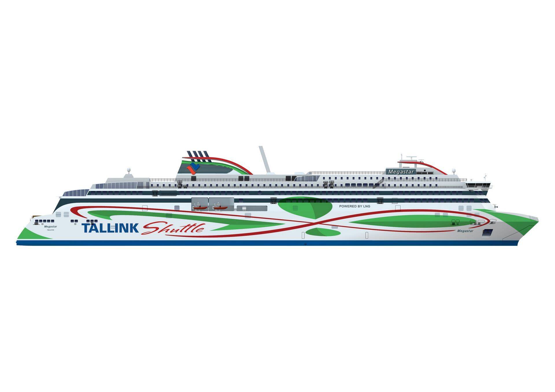 Tallinki uus LNG kiirlaev sai nimeks Megastar.
