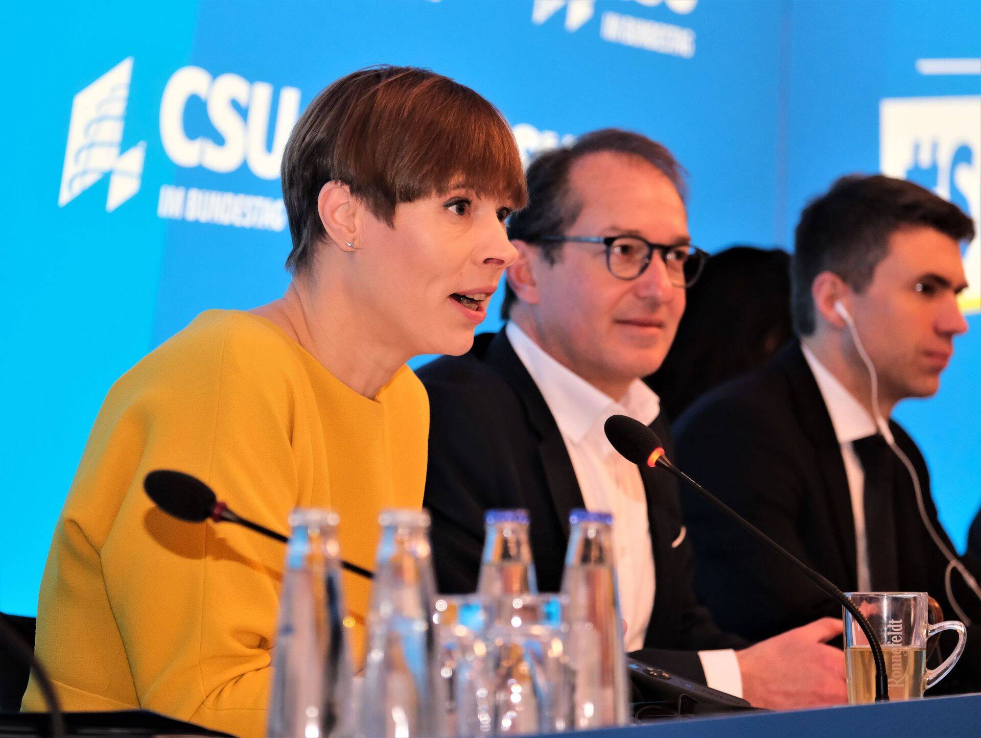 President Kersti Kaljulaid Saksamaal kristlik-sotsiaalse liidu (CSU) parlamendirühma aastakonverentsil.