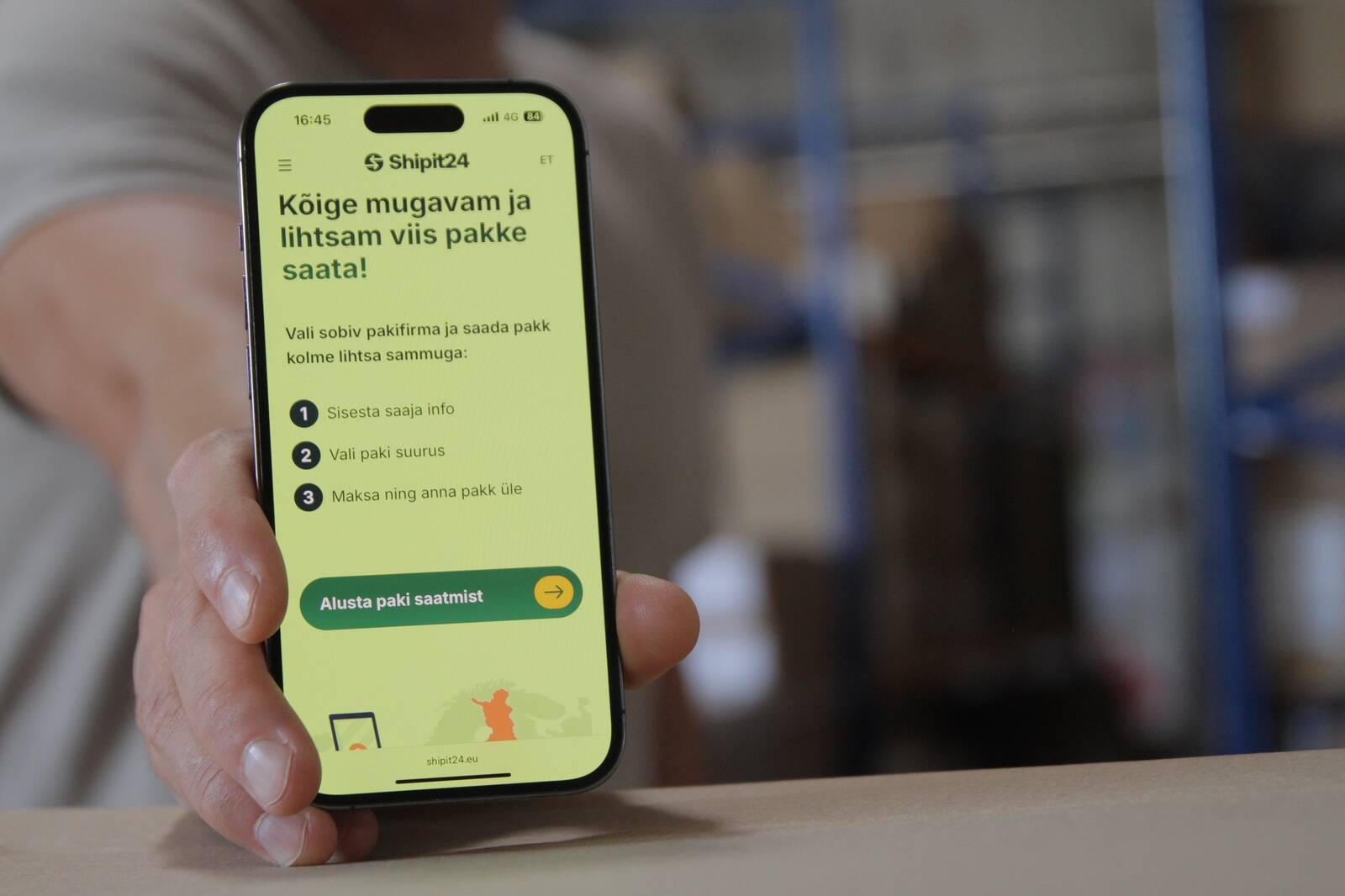 Shipit24.eu saatmine vaid 3 sammuga on ülimugav ja lihtne
