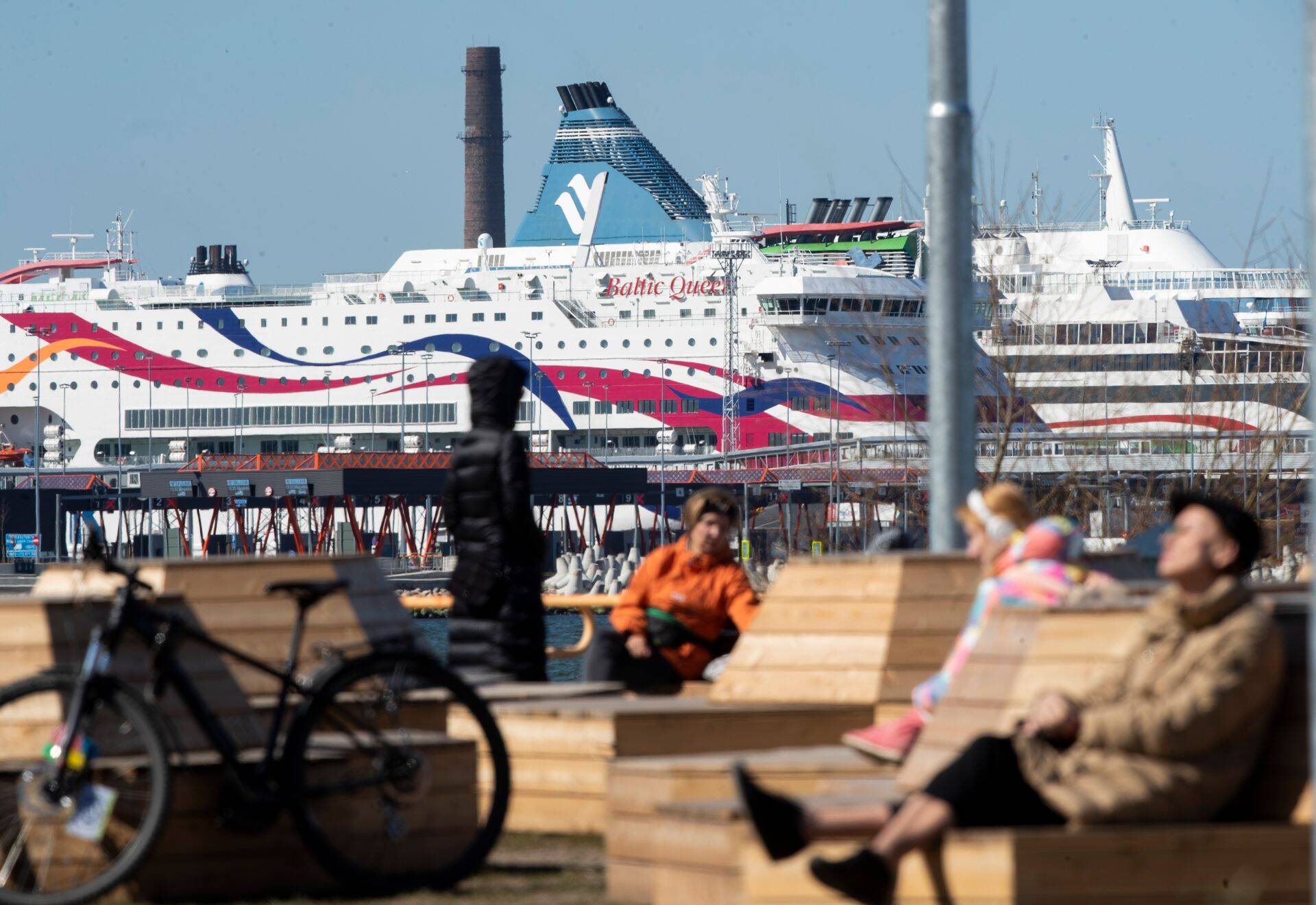 Tallinki laevad sadamas.