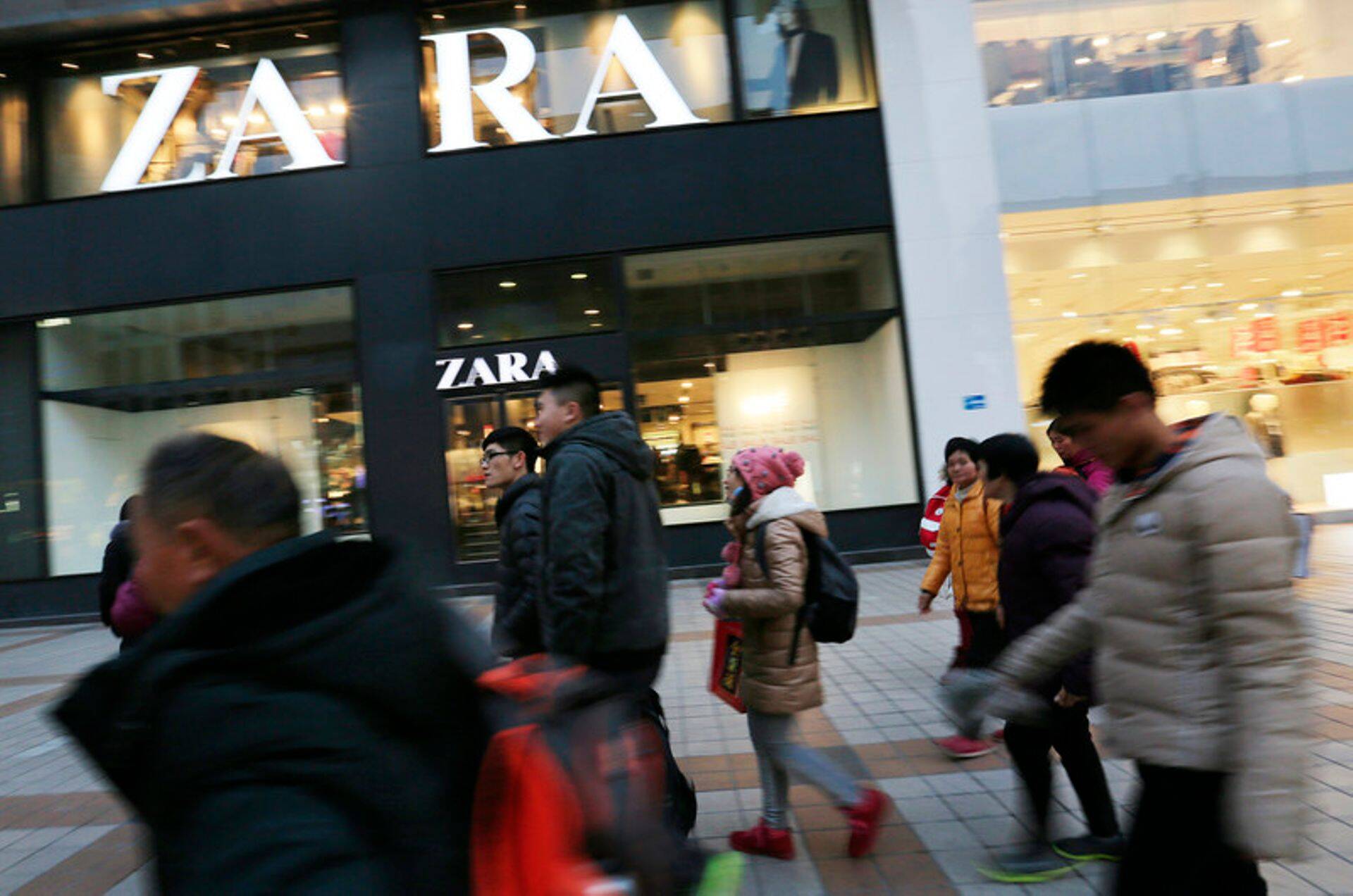 Inditexi bränd Zara Hiinas.