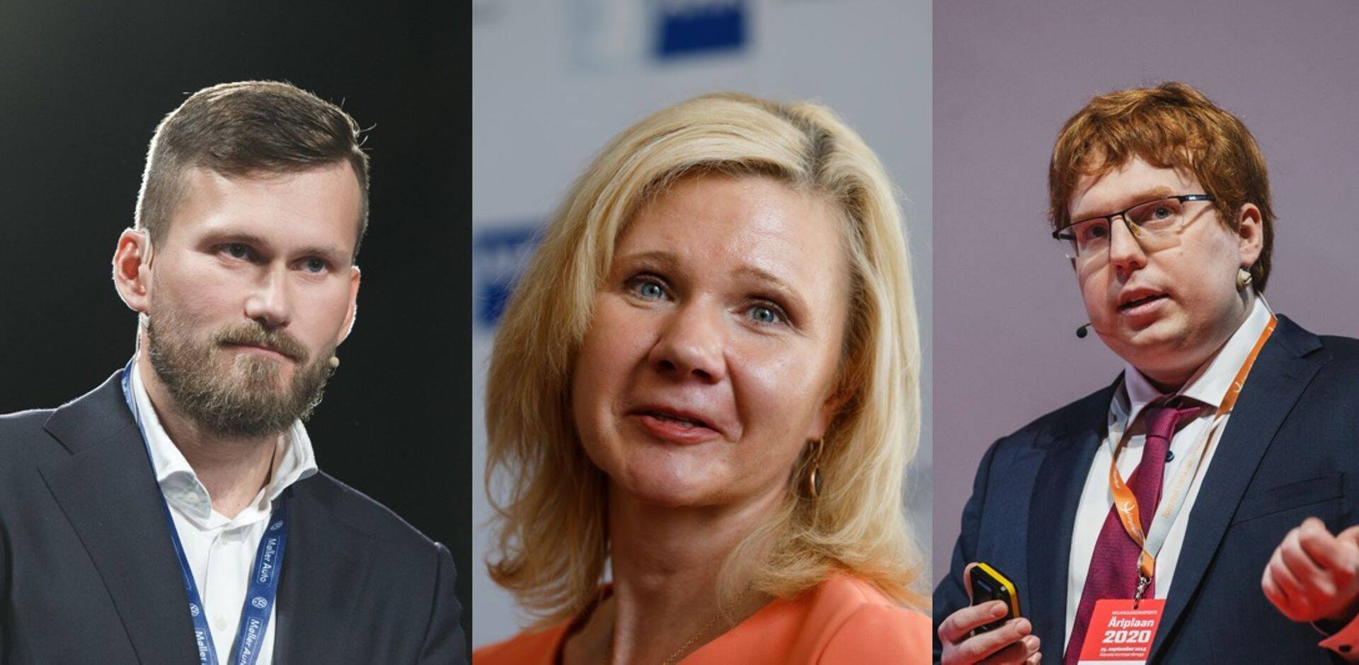 Aasta Tööstur 2021 finalistid Hannes Lilp, Siiri Lahe ja Taavi Madiberk.