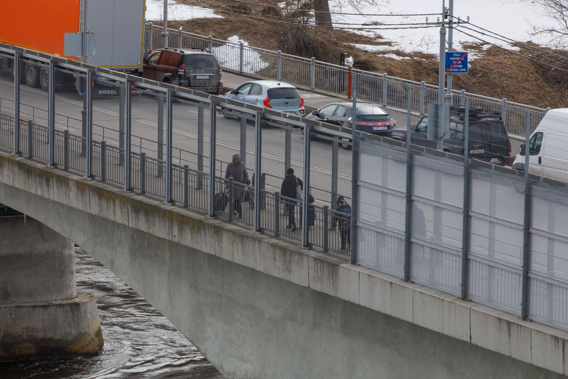 Eesti-Vene piiripunkt Narvas.