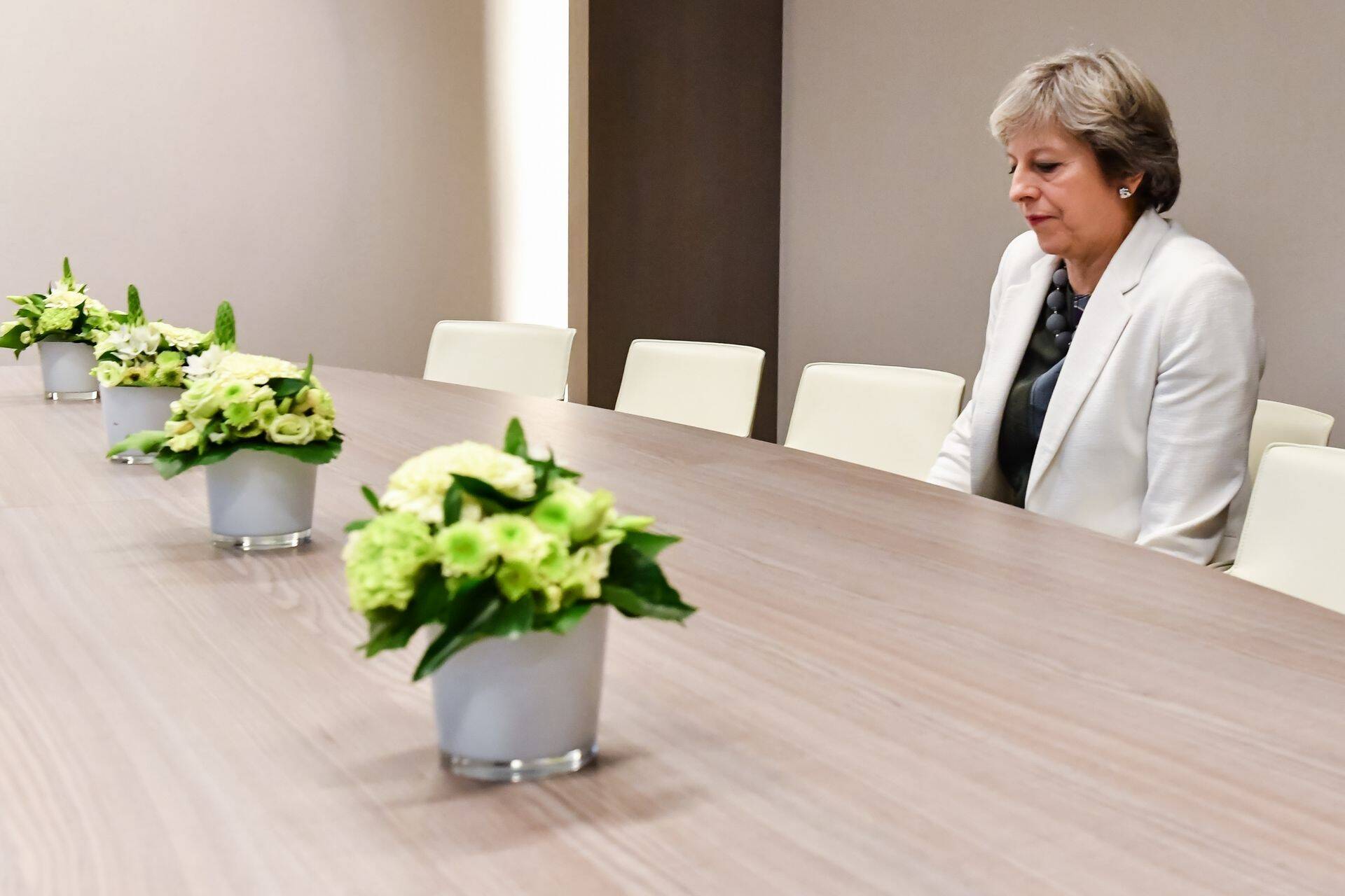 Theresa May Euroopa Ülemkogul Brüsselis.