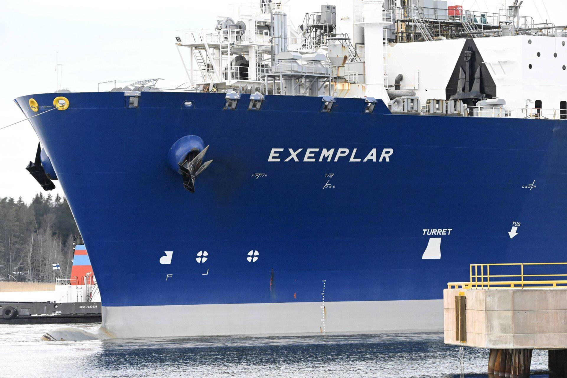 Судно-терминал для перевозки сжиженного природного газа Exemplar прибыло в Инкоо 28 декабря прошлого года.