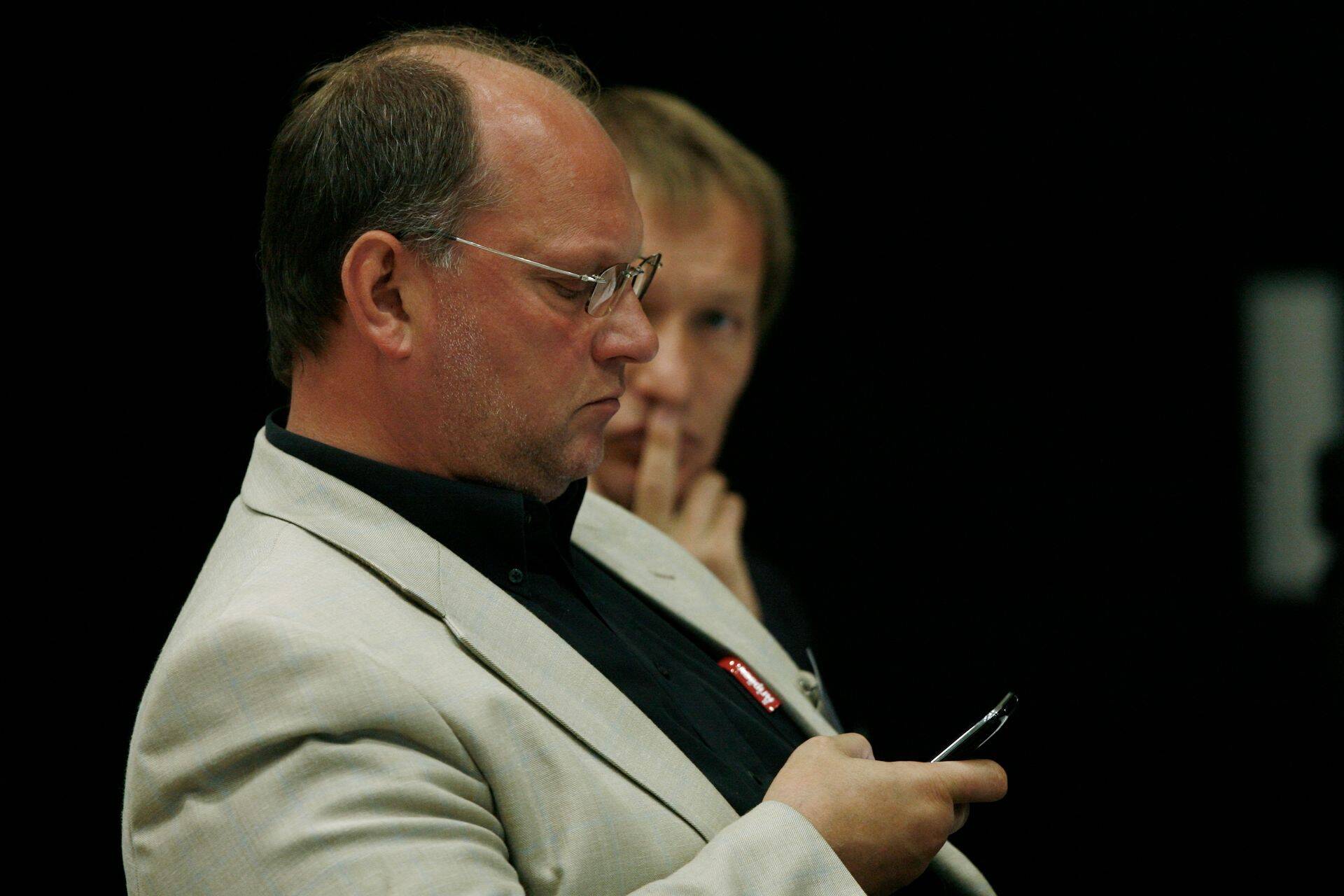 Amserv Grupi omanikud Raivo Kütt (esiplaanil) ning Raivo Aavisto