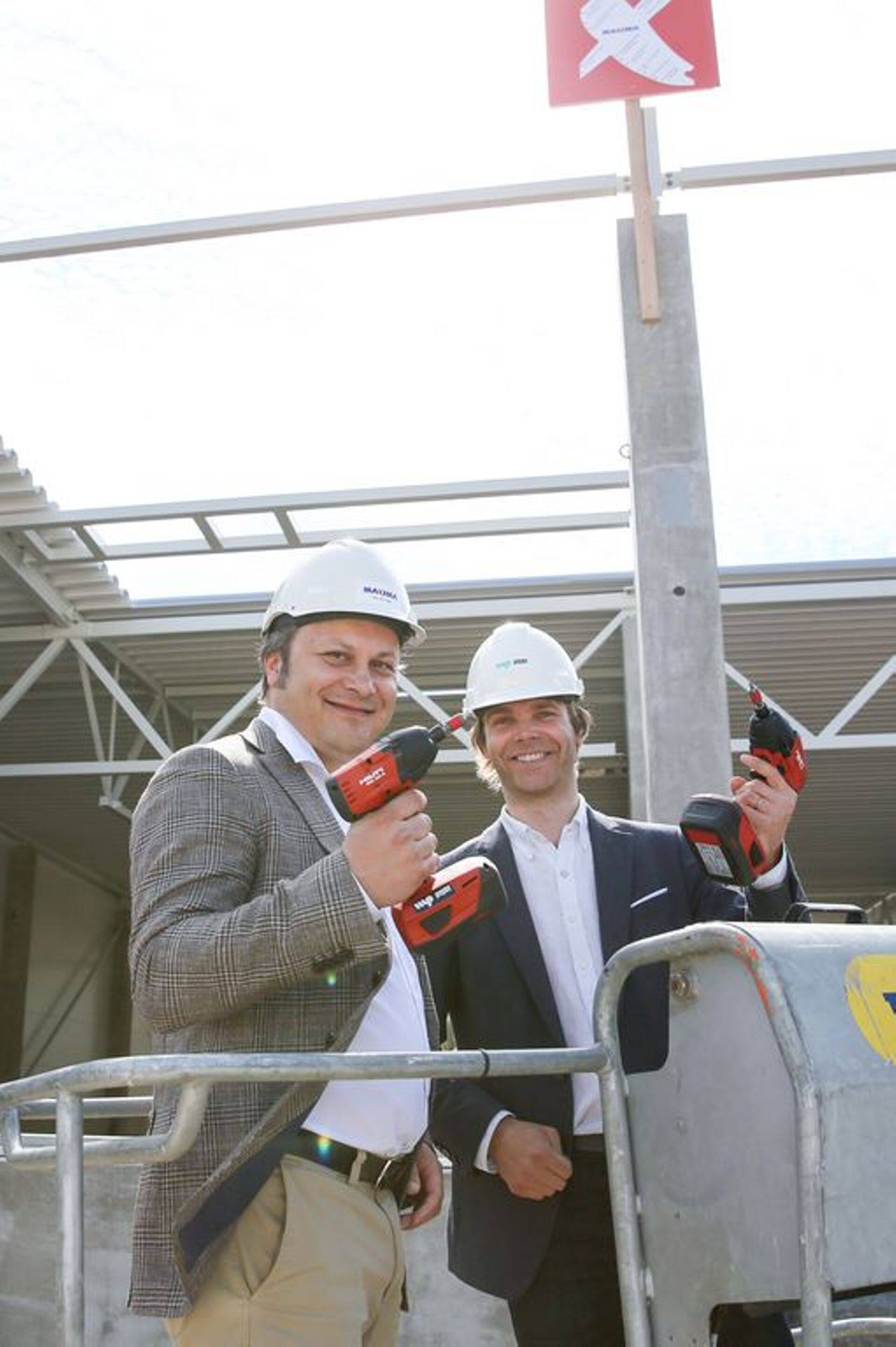 Maxima Eesti peadirektor Vygintas Šapokas ja Moodul Projekt juhatuse liige Artur Mitšulis