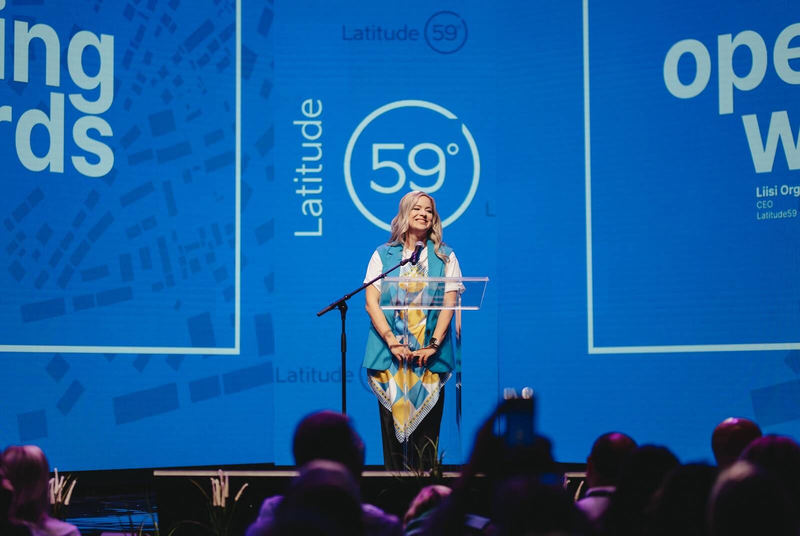 Latitude59 tegevjuht Liisi Org mullu mais ürituse avamisel.