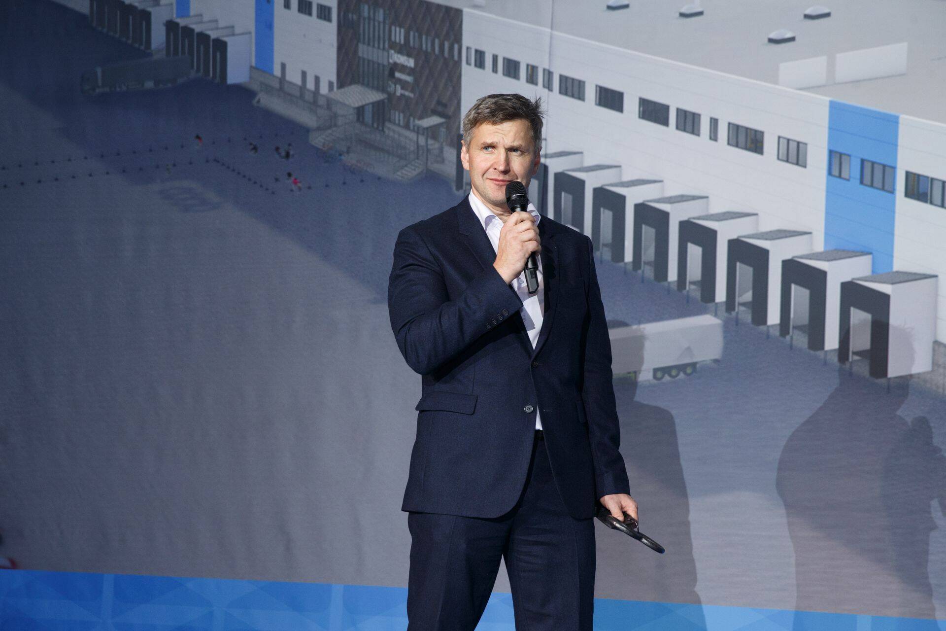 Kaupo Kolsar tänavu suvel Coop-i uue logistikakeskuse avamisel.