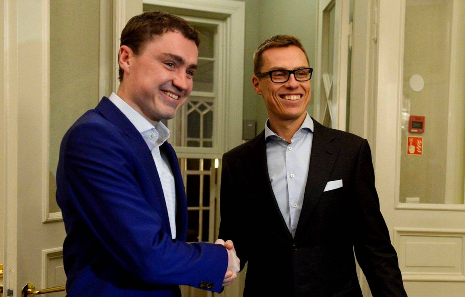 Peaminister Taavi Rõivas ja Soome peaminister Alexander Stubb esmaspäevaõhtusel kohtumisel.