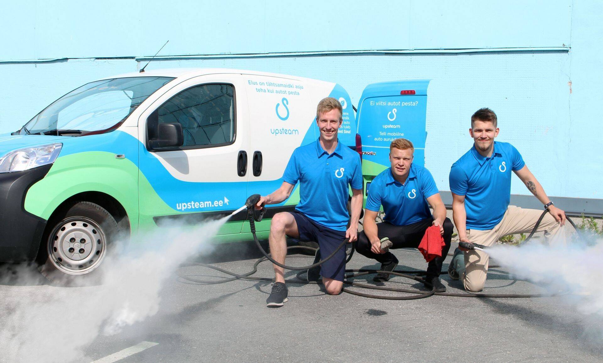 Команда UpSteam - Вальо Кютт, Марко Нахкор, Мартин Кристерсон