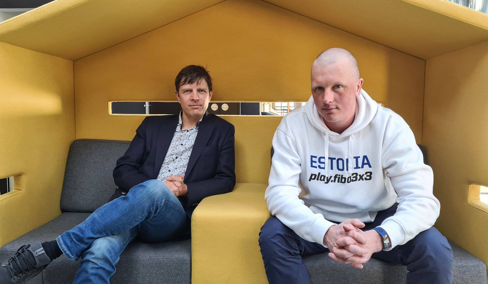 Saatejuht Priit Kallas ja videoturundus.ee ajaveebi looja Reigo Kimmel.