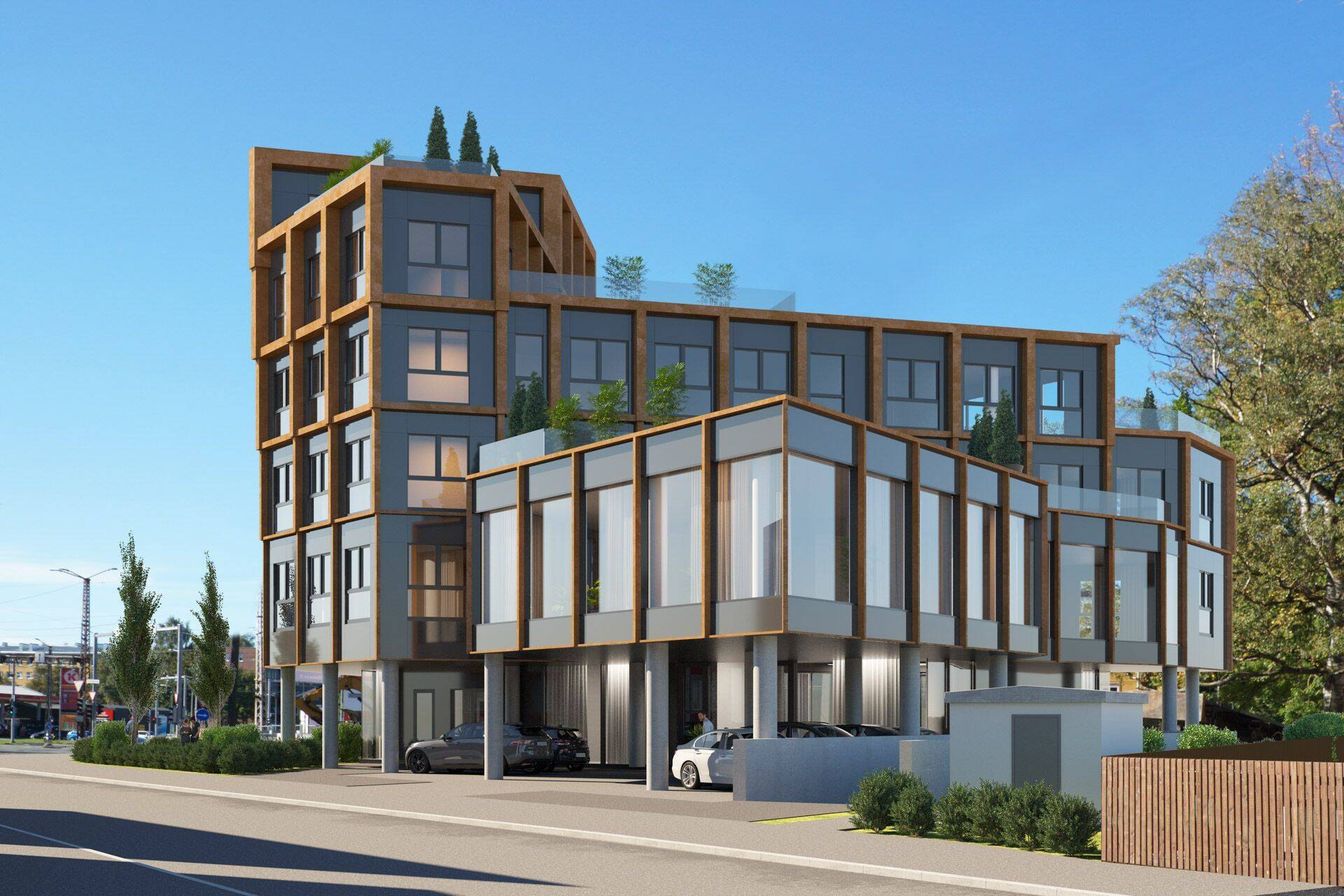 Tallinna Madara 1 kerkiv hoone.