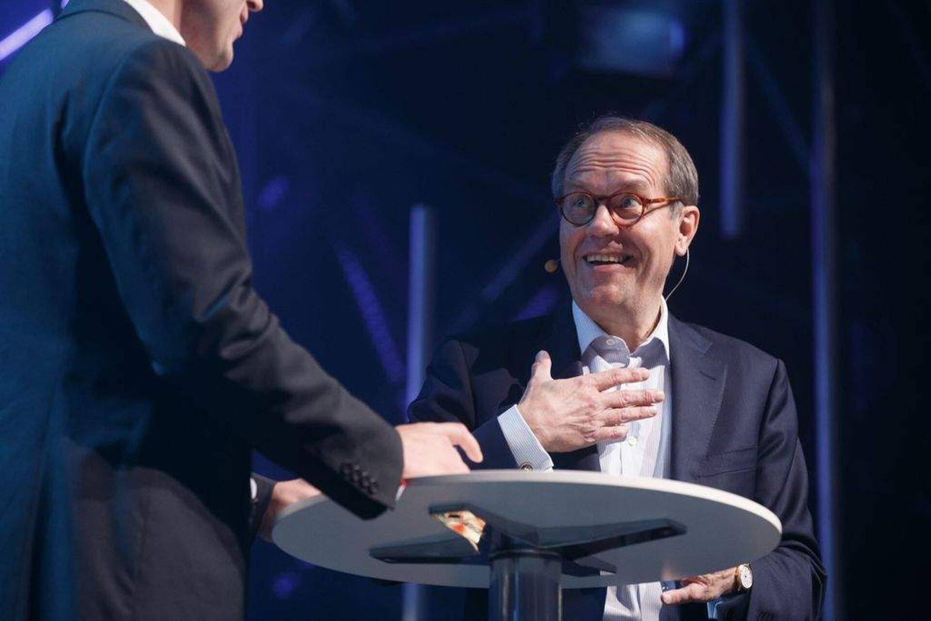 Nokia endine juht Jorma Ollila Slushil.